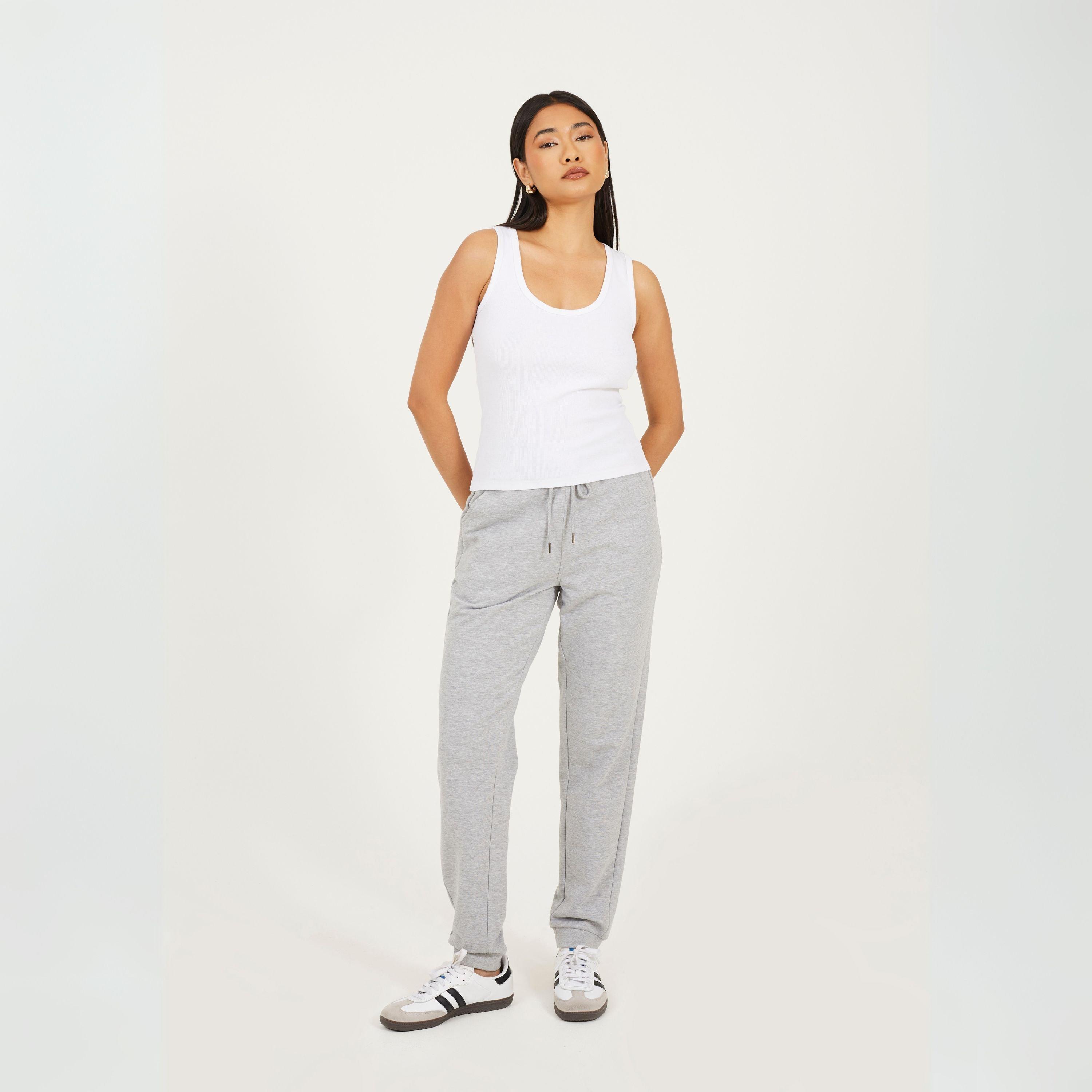 Light Gry Mlnge - Brave Soul - Marl Jogging Bottom - 4