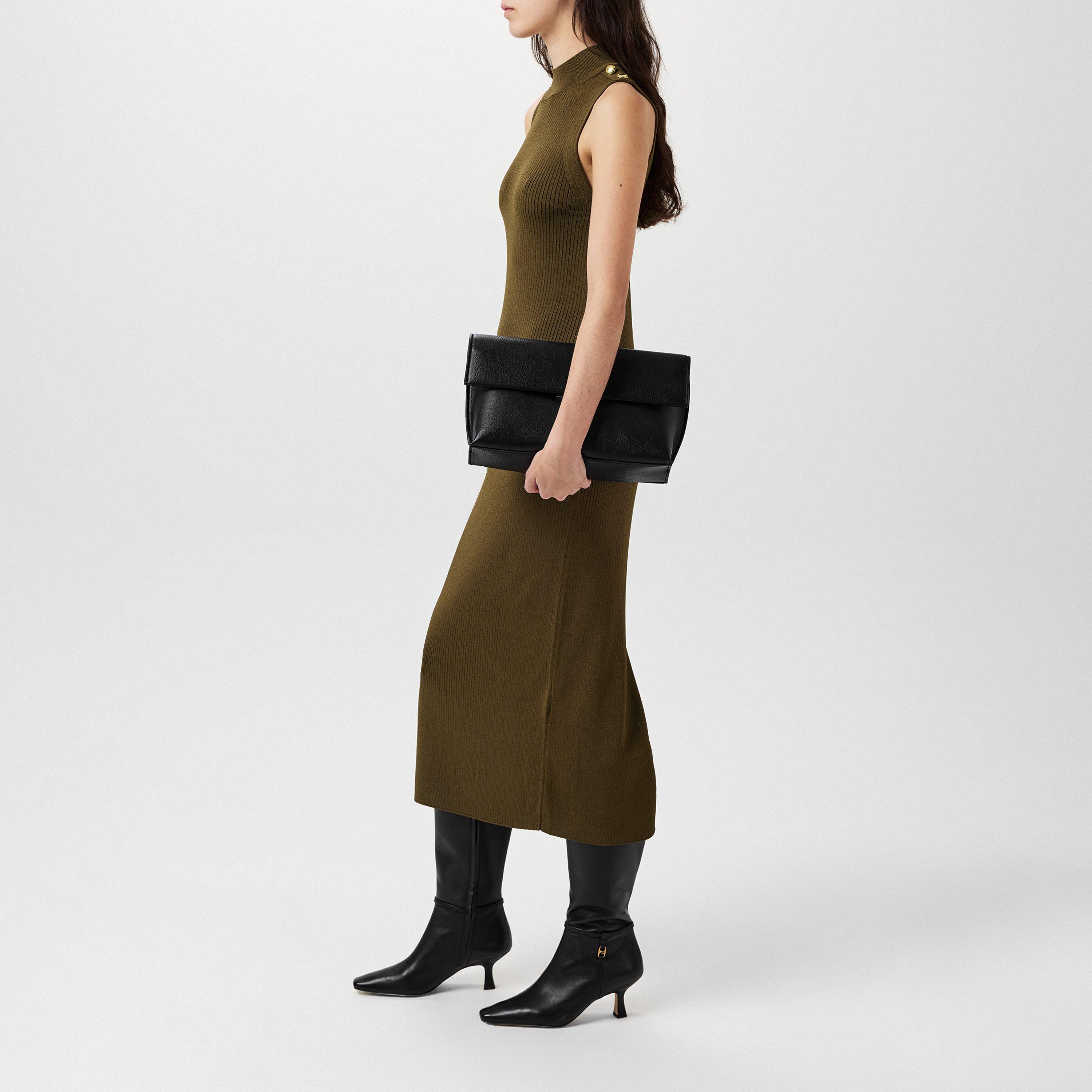 Empire Green - Barbour International - Milla Knitted Midi Dress - 2