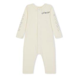 Off White Diagonal Bookish One-Piece Juniors
