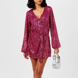 Free People Christa Sequin Romper