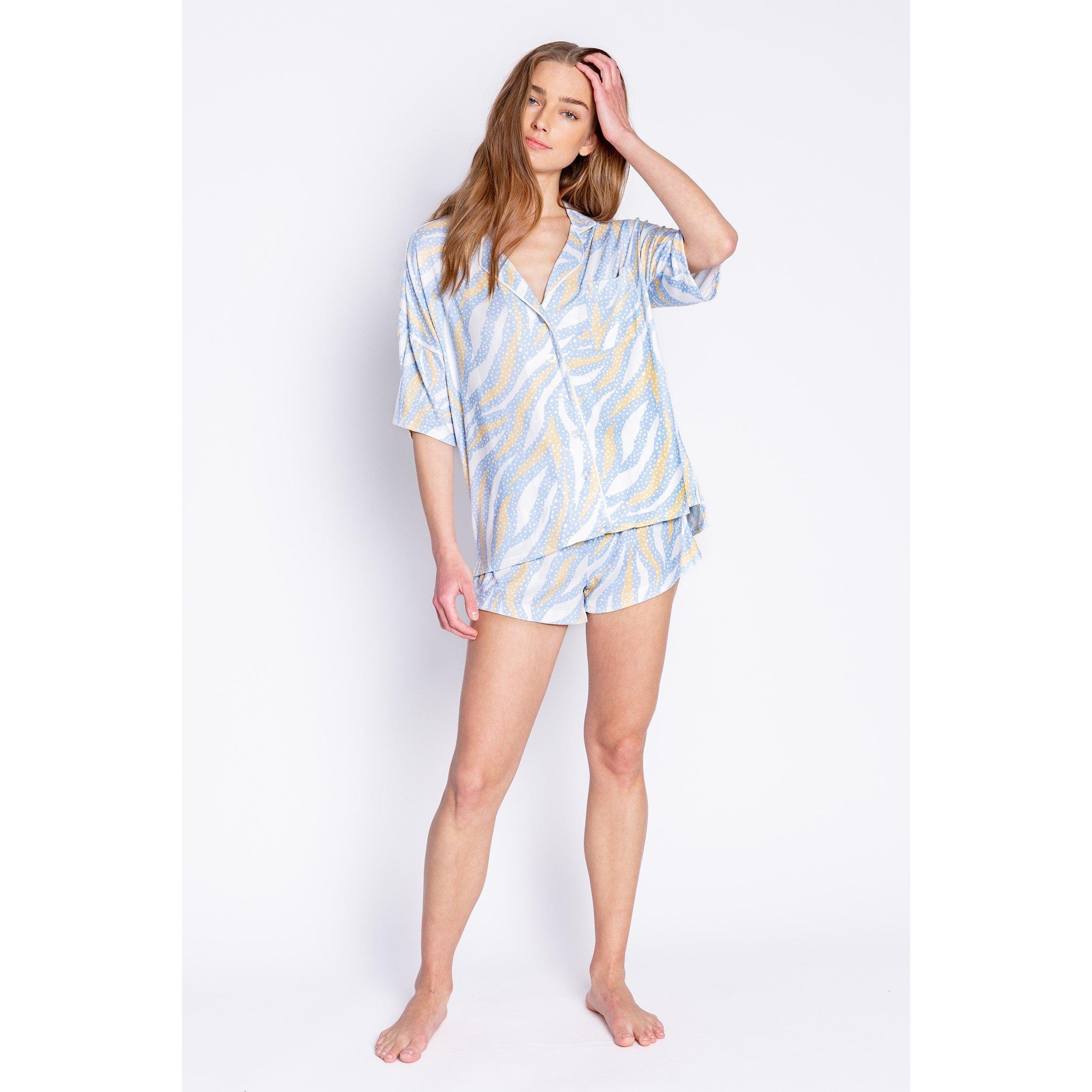 Hellblau - PJ Salvage - Salvage Short Sleeve Pyjama - 4