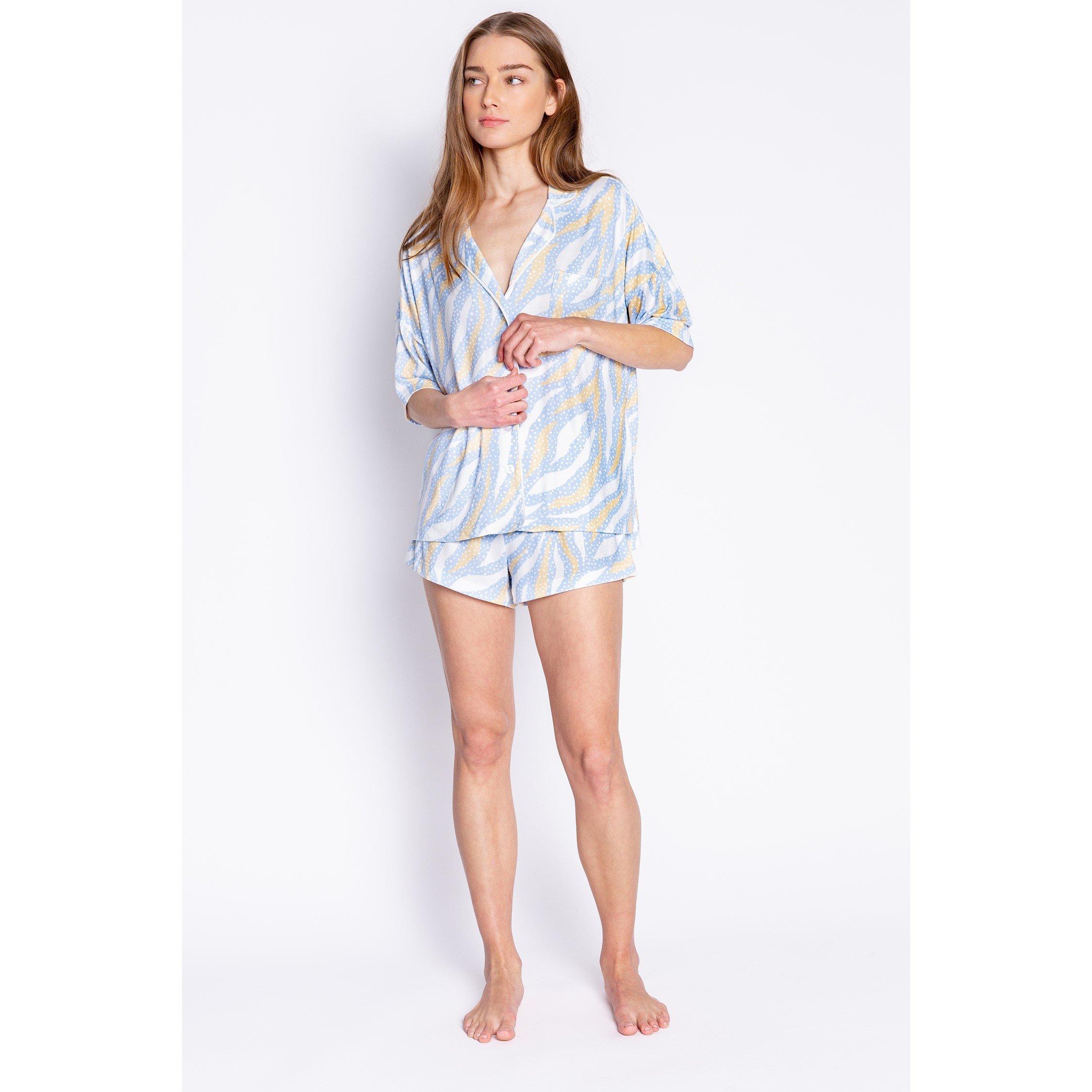 Hellblau - PJ Salvage - Salvage Short Sleeve Pyjama - 5