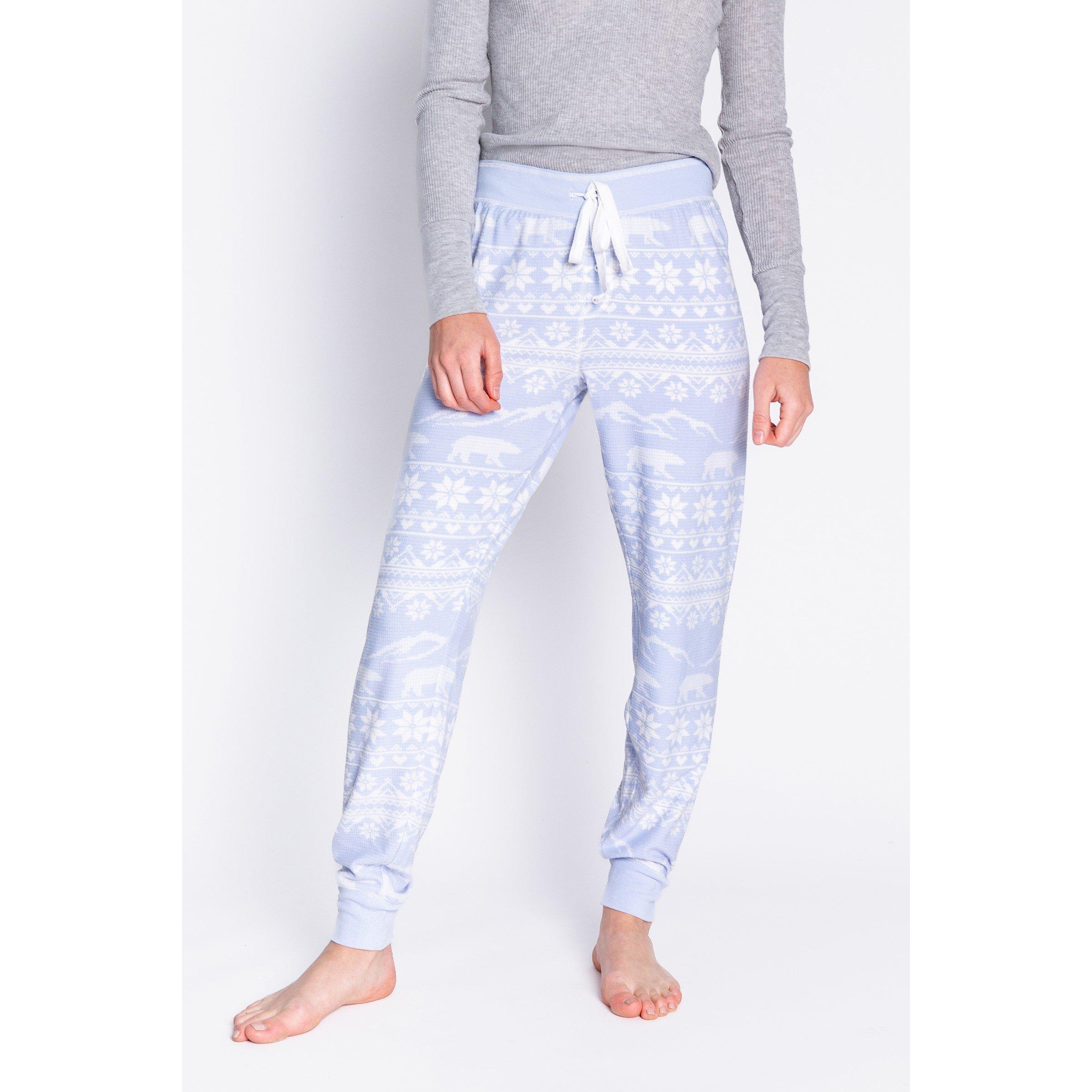 Hellblau - PJ Salvage - Salvage Snowflake Cuffed Pant - 2