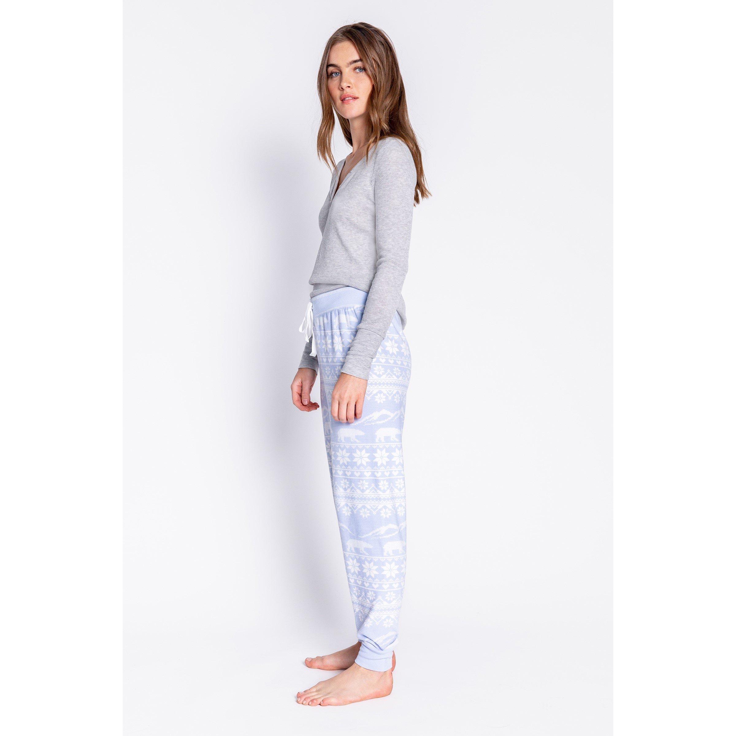 Hellblau - PJ Salvage - Salvage Snowflake Cuffed Pant - 3