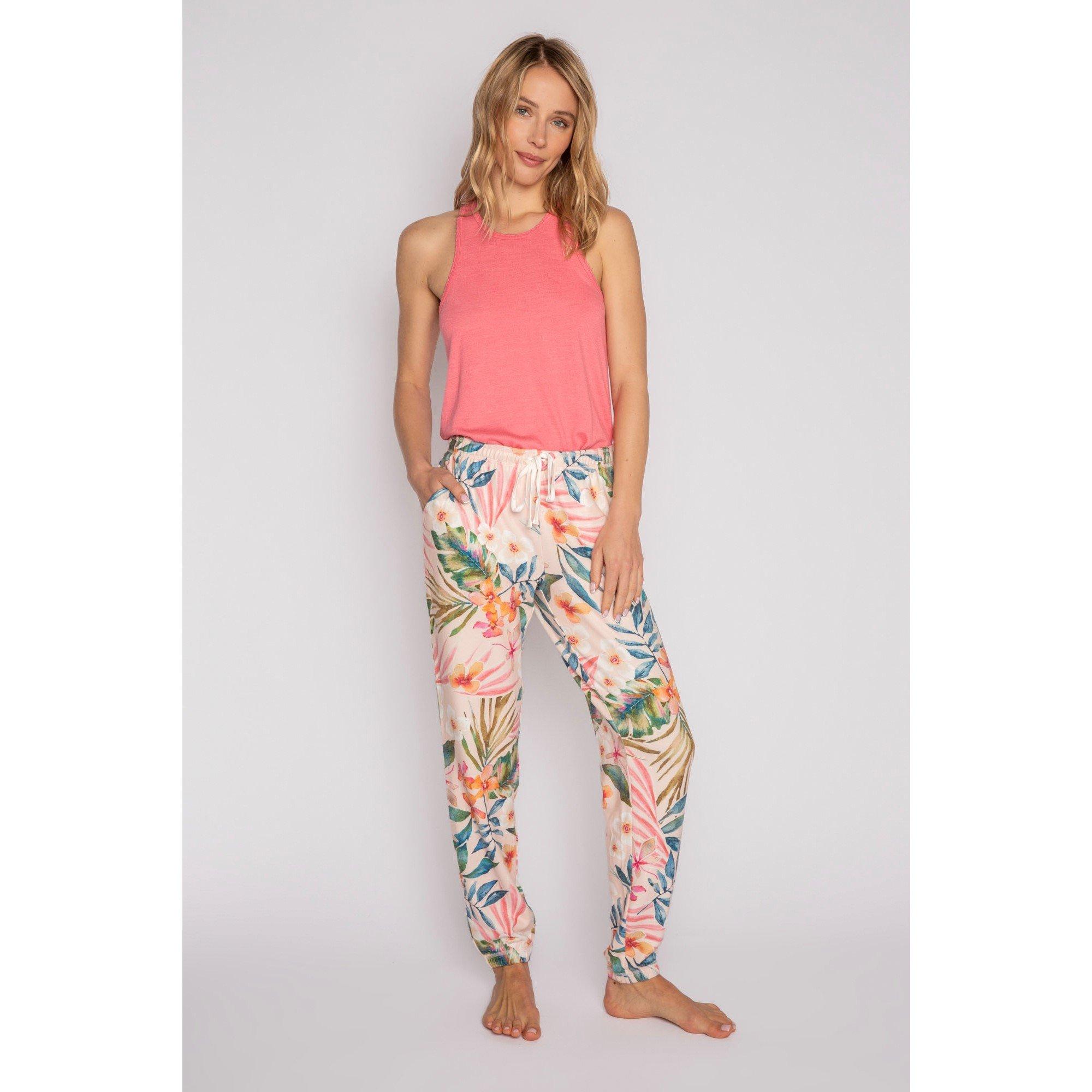 Pj Salvage Women's Floral Pant - Rosa - 10 (S)