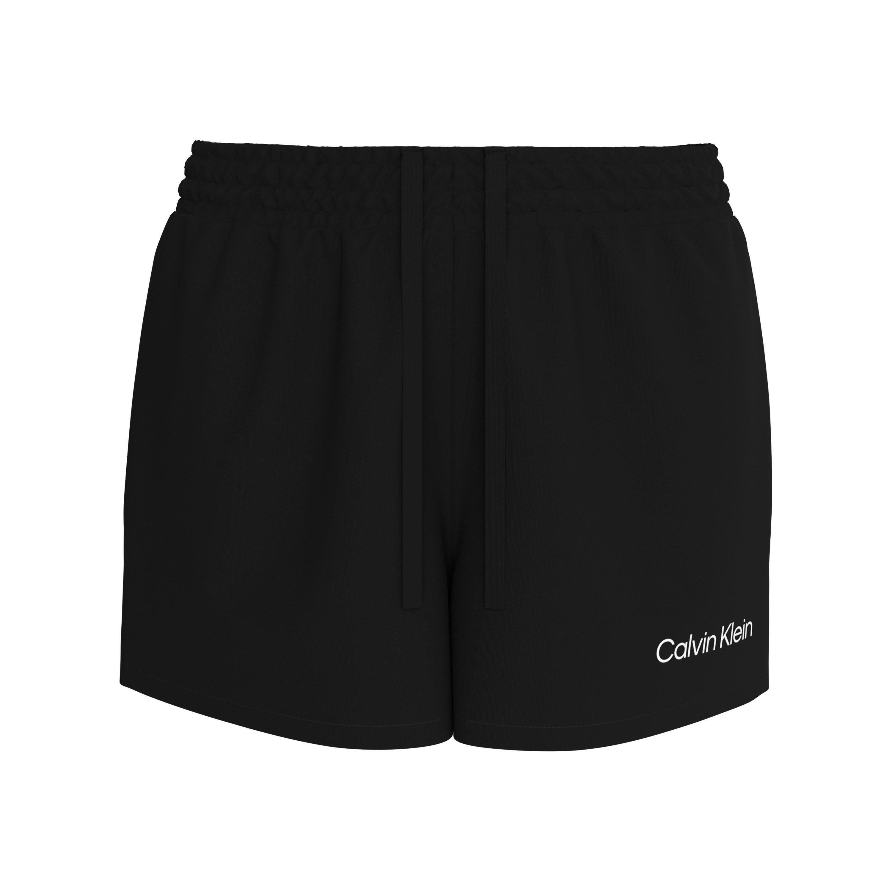 Black - Calvin Klein - Women's Woven Tracksuit Shorts - 1