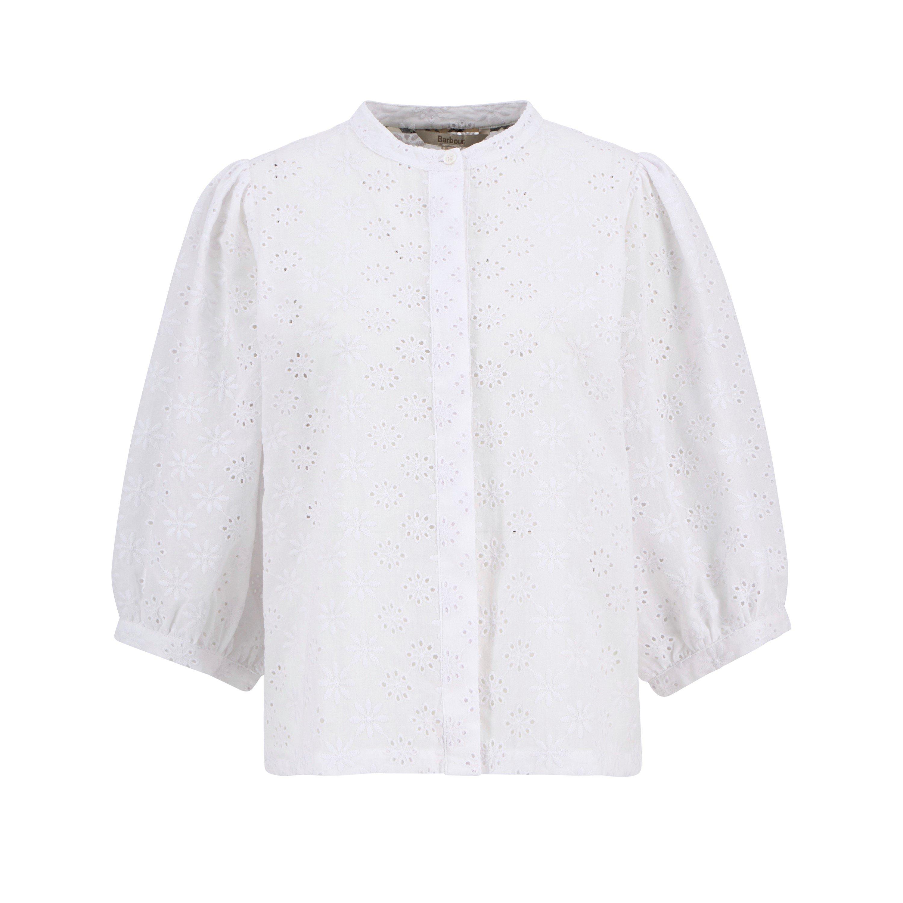White - Barbour - Women's Short Sleeve Blouse - 1