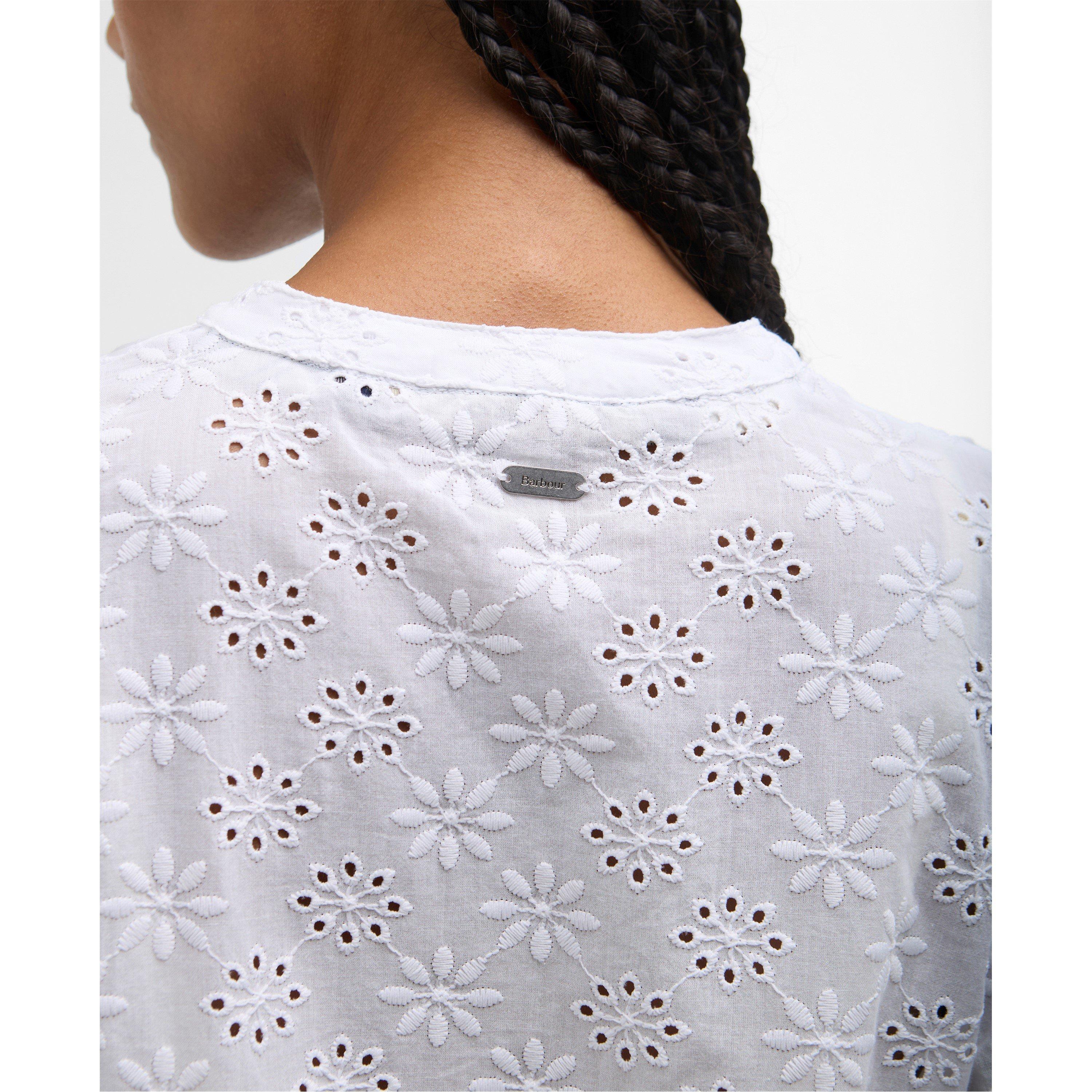 White - Barbour - Women's Short Sleeve Blouse - 5