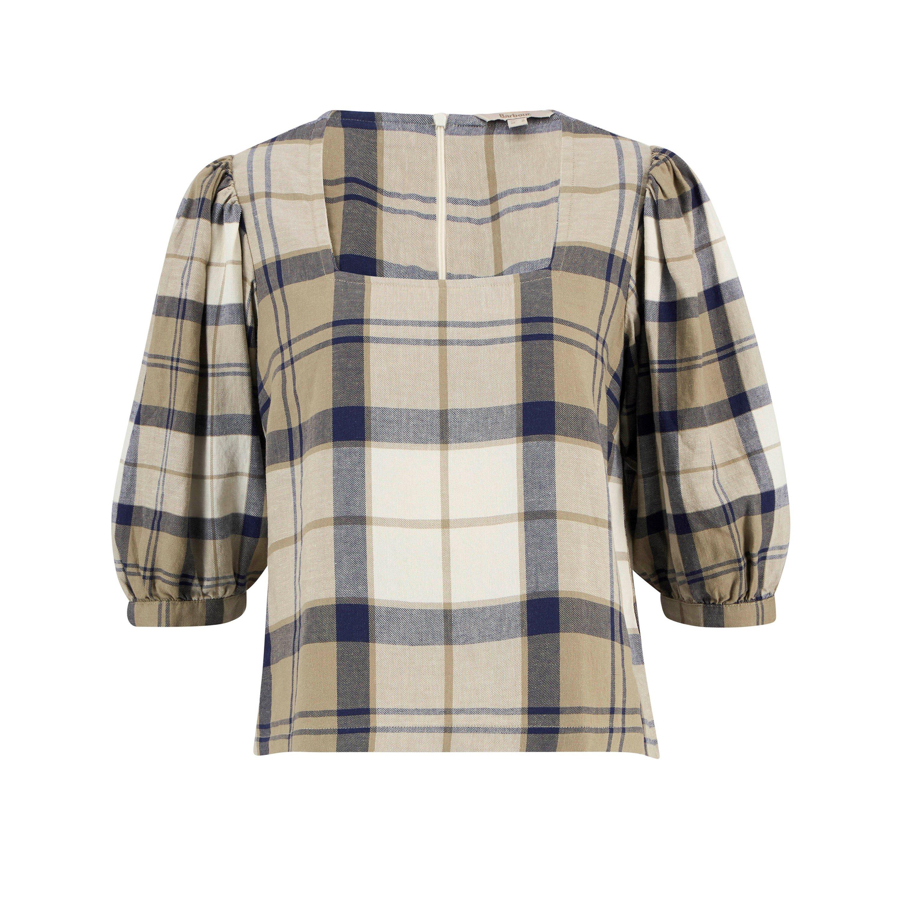 Barbour Women's Short Sleeve Blouse - Dress Tartan - 10 (S)