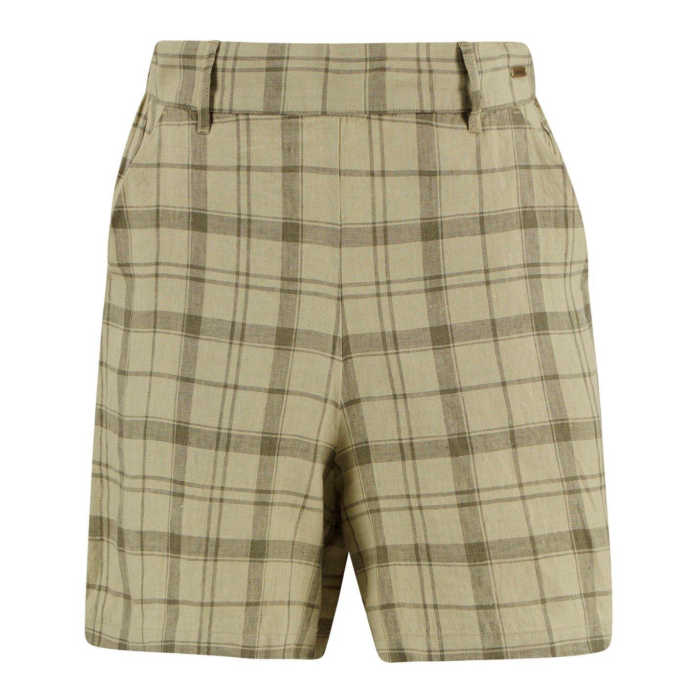 Sage Tartan - Barbour - Women's Tailored Shorts - 1