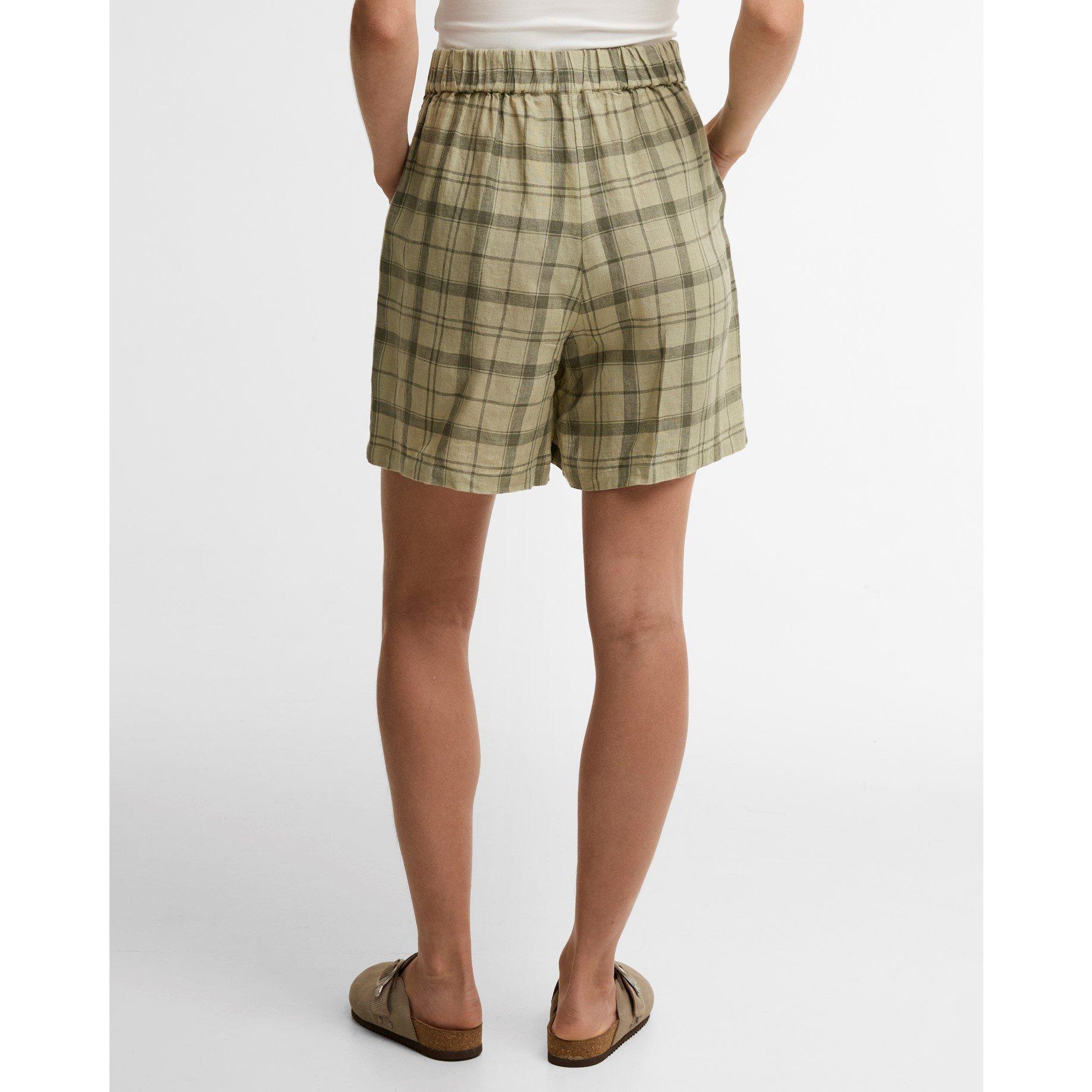 Sage Tartan - Barbour - Women's Tailored Shorts - 3