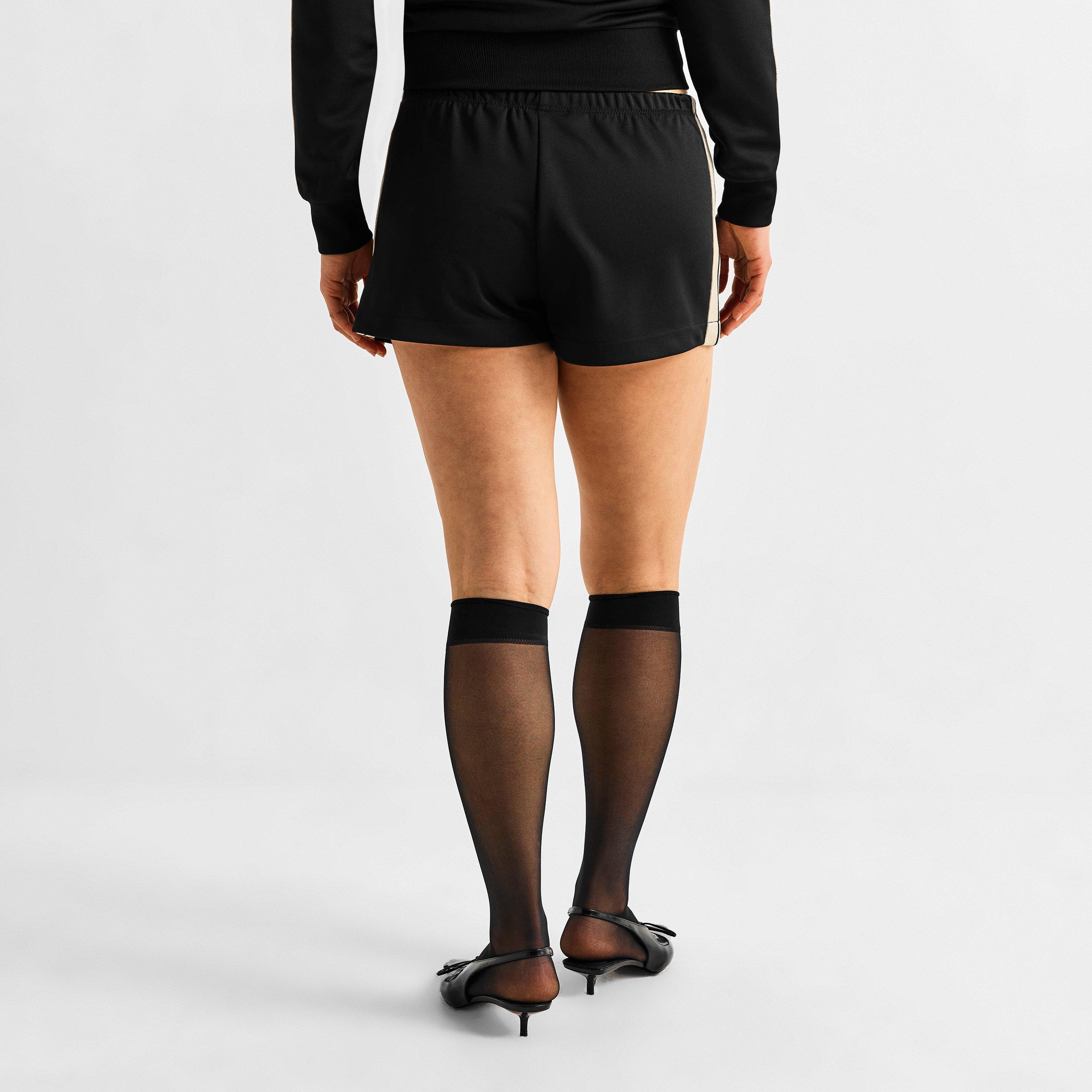 Black - Palm Angels - Women's Fleece Jogger Shorts - 4