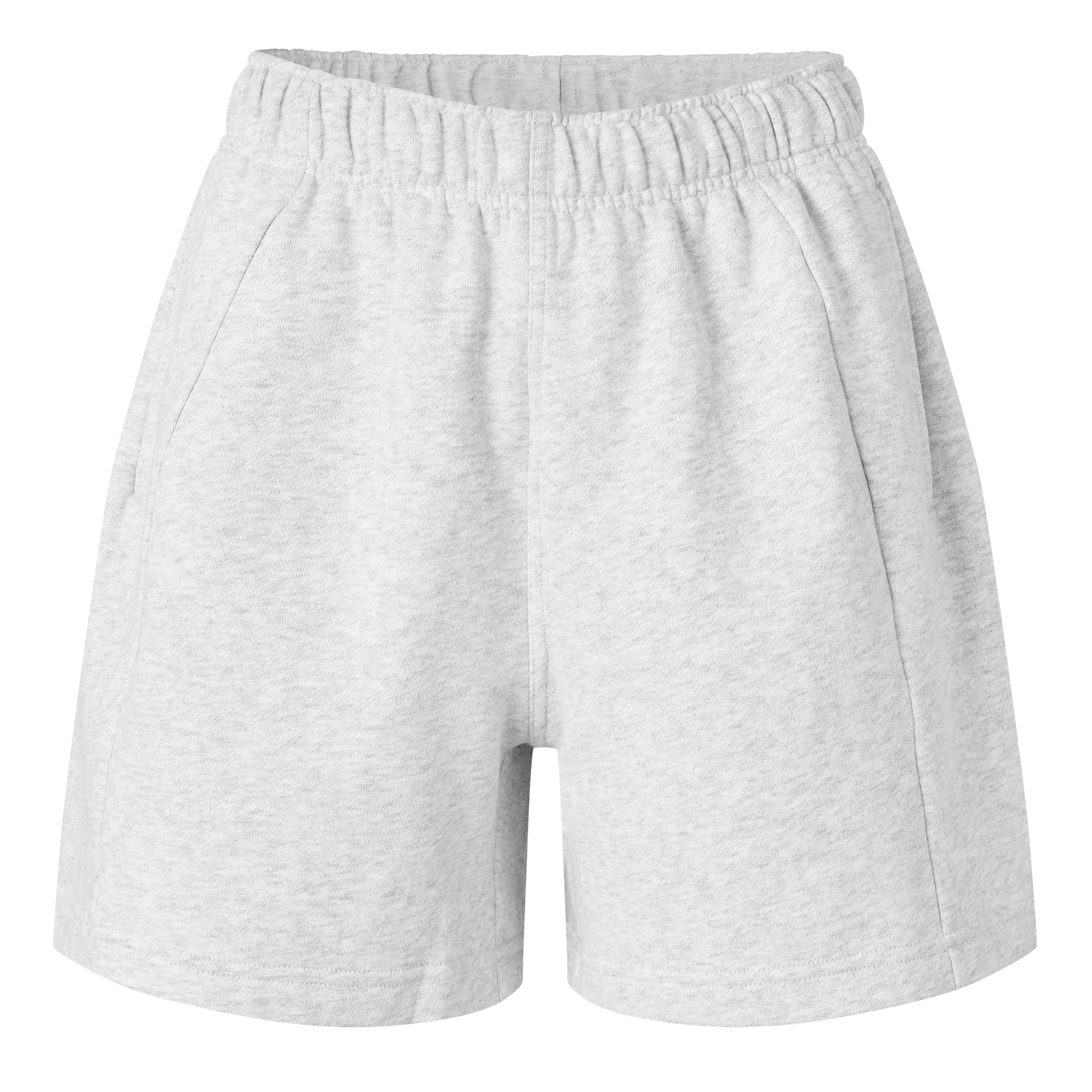 Heathered Grey - Lululemon - Women's Fleece Jogger Shorts - 1