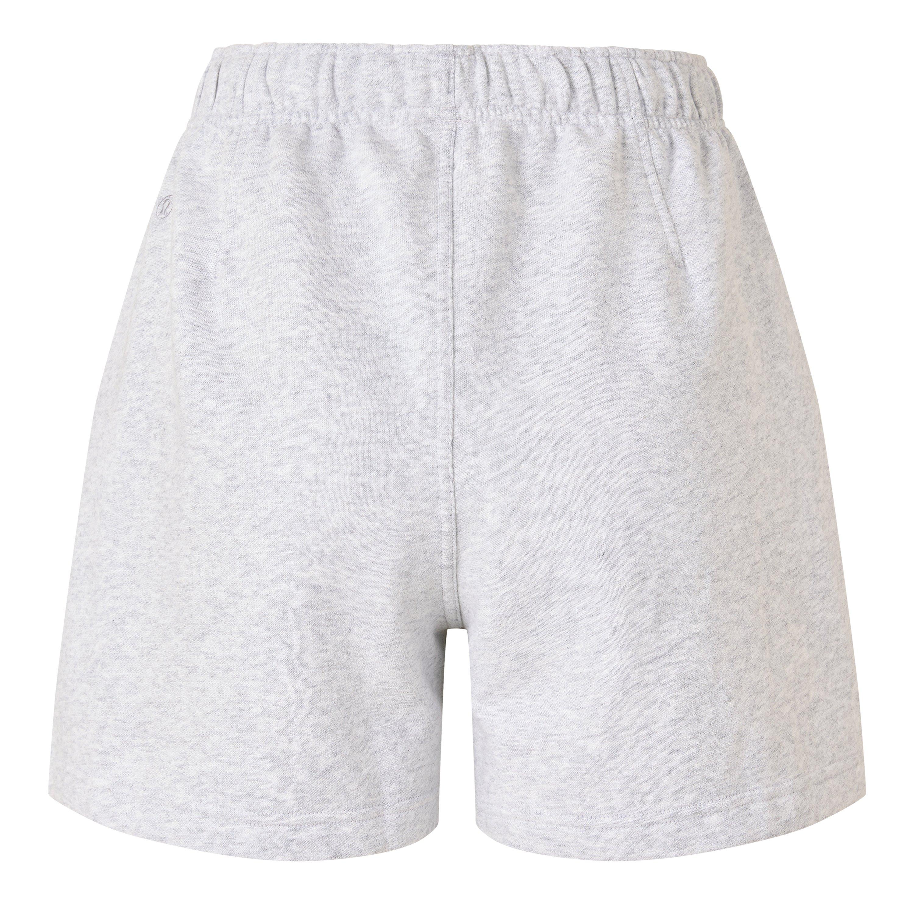 Heathered Grey - Lululemon - Women's Fleece Jogger Shorts - 2