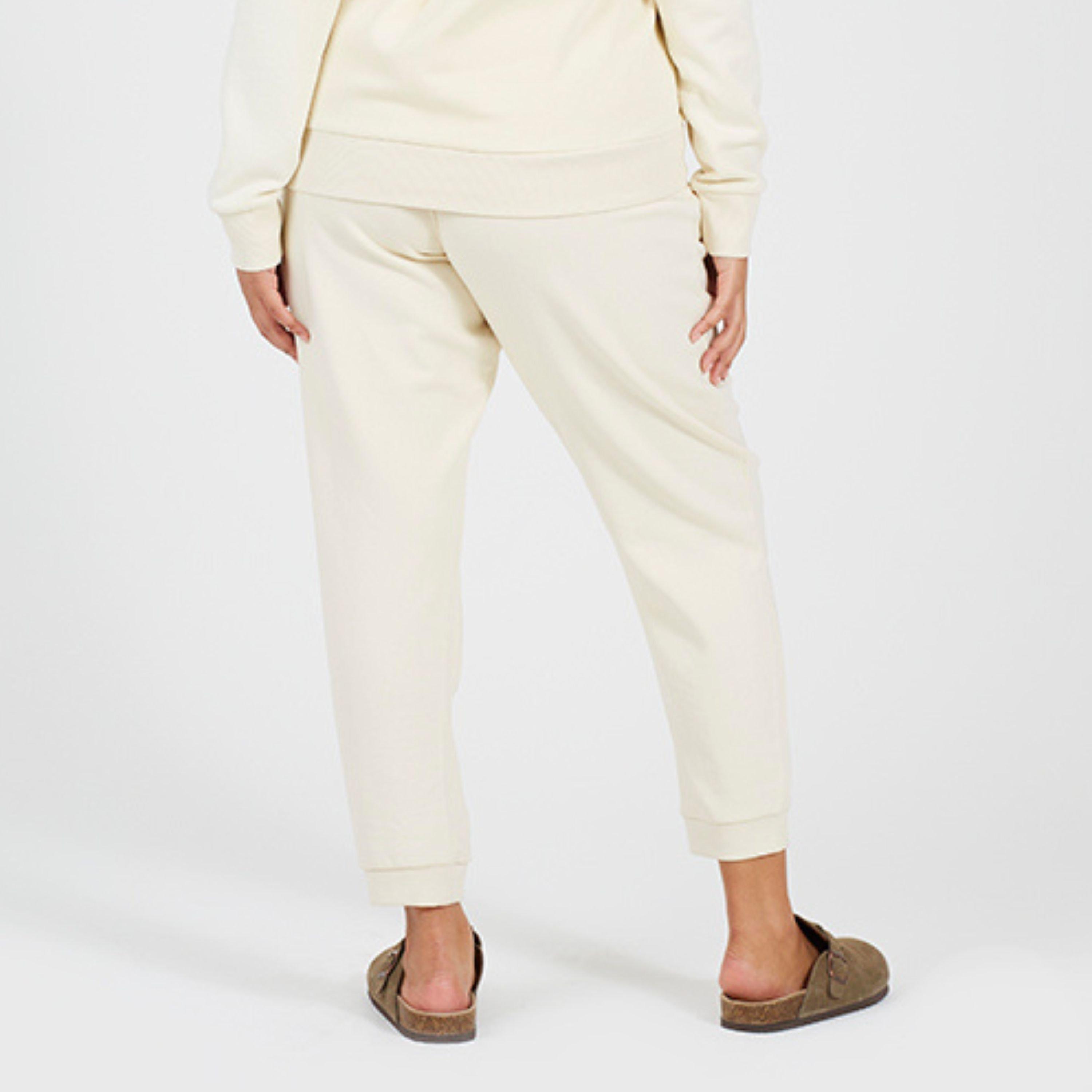 Cream - Brave Soul - Womens Plus Size Solid Colour Jogging Bottoms - 2