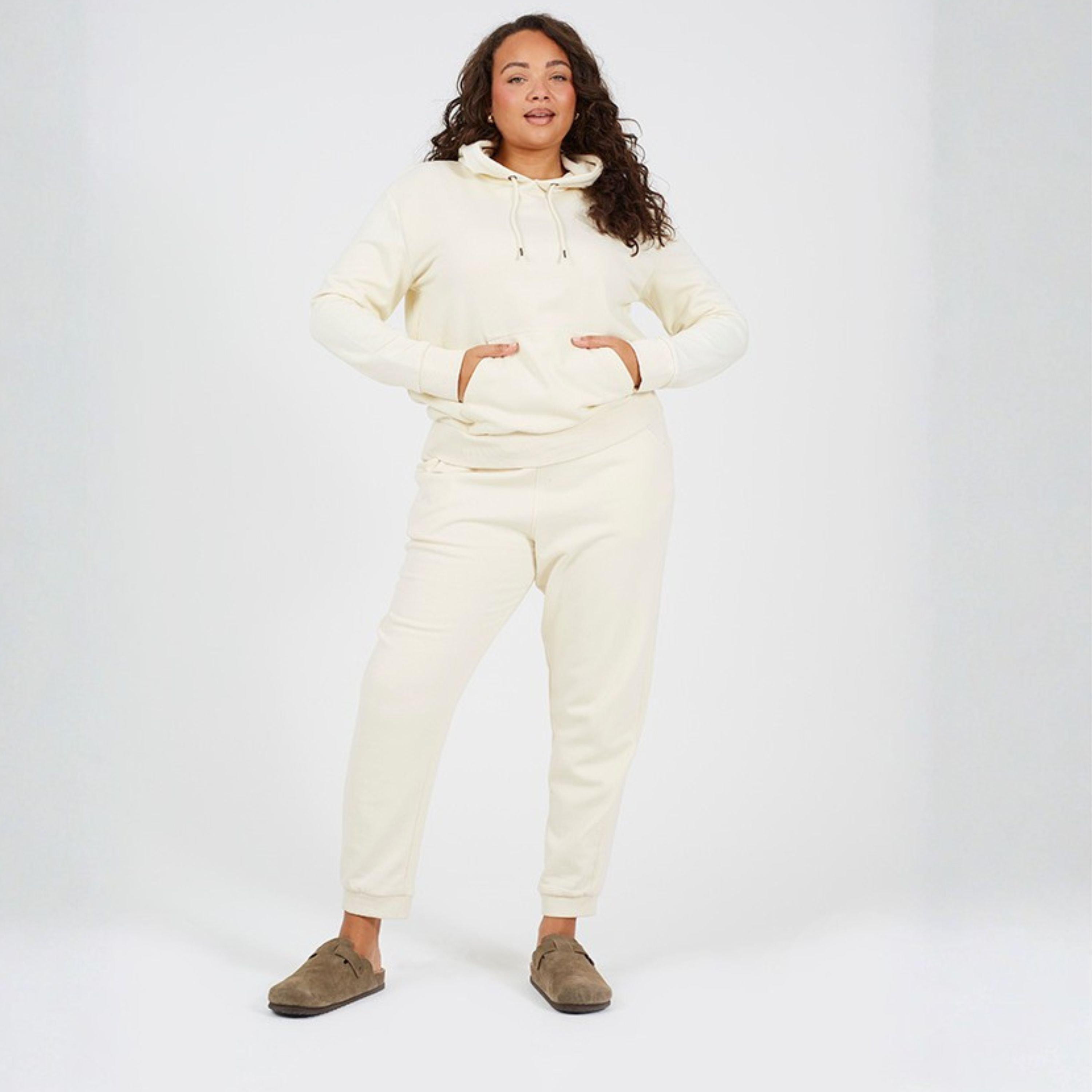 Cream - Brave Soul - Womens Plus Size Solid Colour Jogging Bottoms - 4
