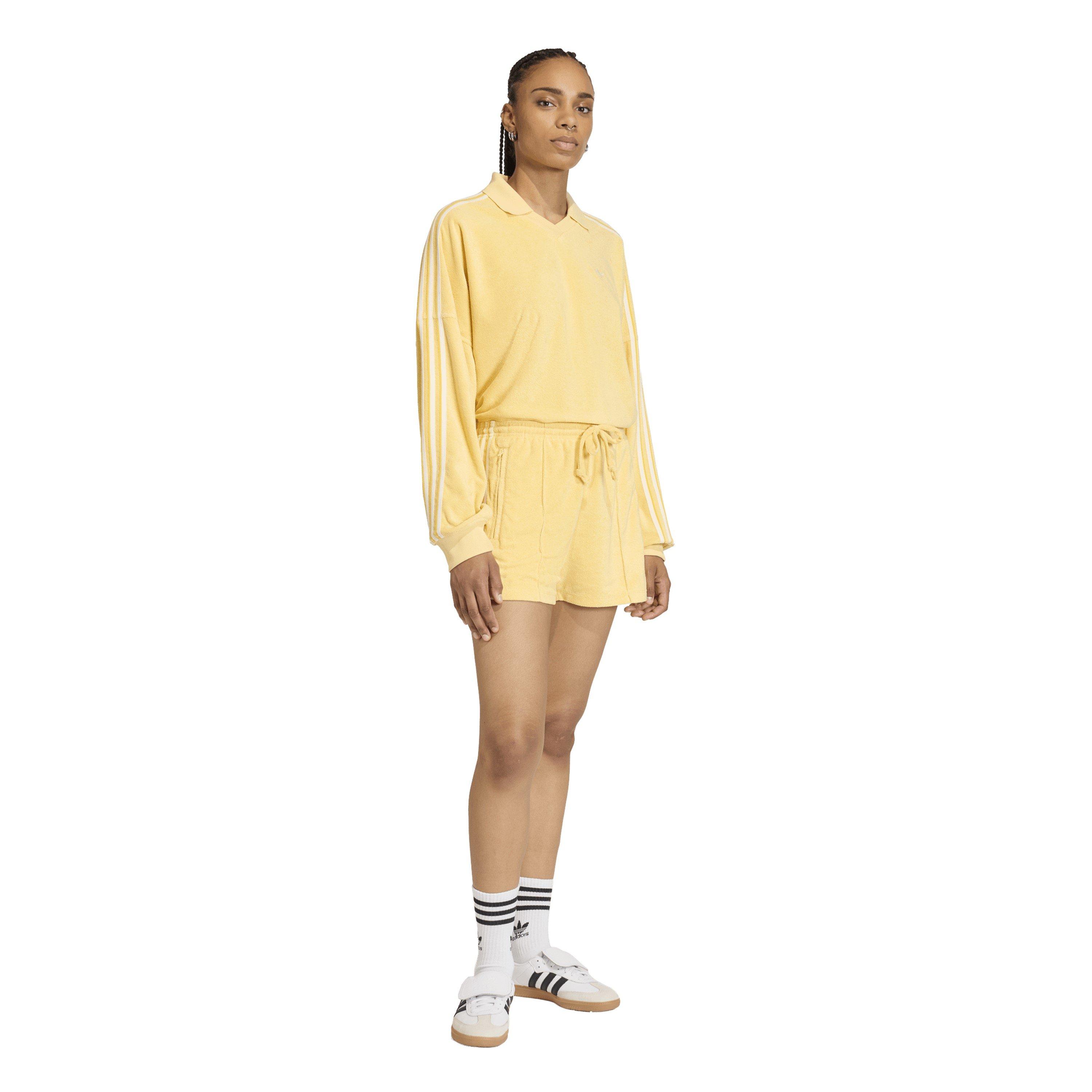 Orange Tint - adidas Originals - Womens Terry Towel Firebird Shorts - 6
