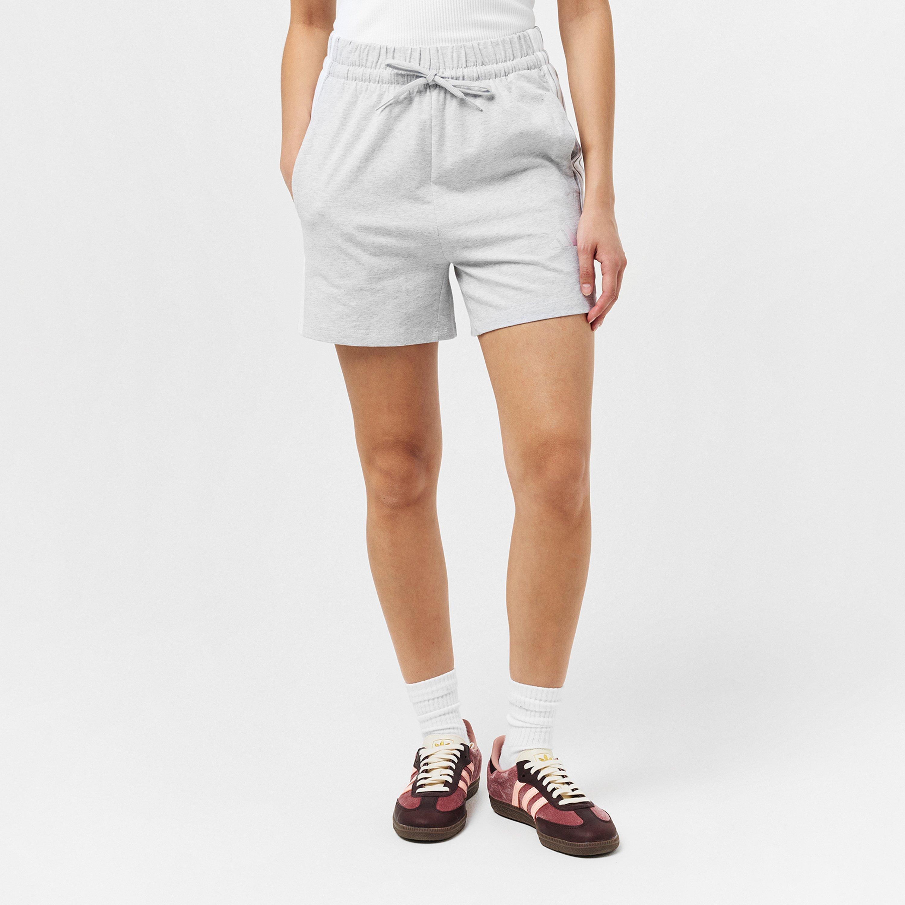 Grijs - adidas - Essentials 3 Stripe Shorts Womens - 3