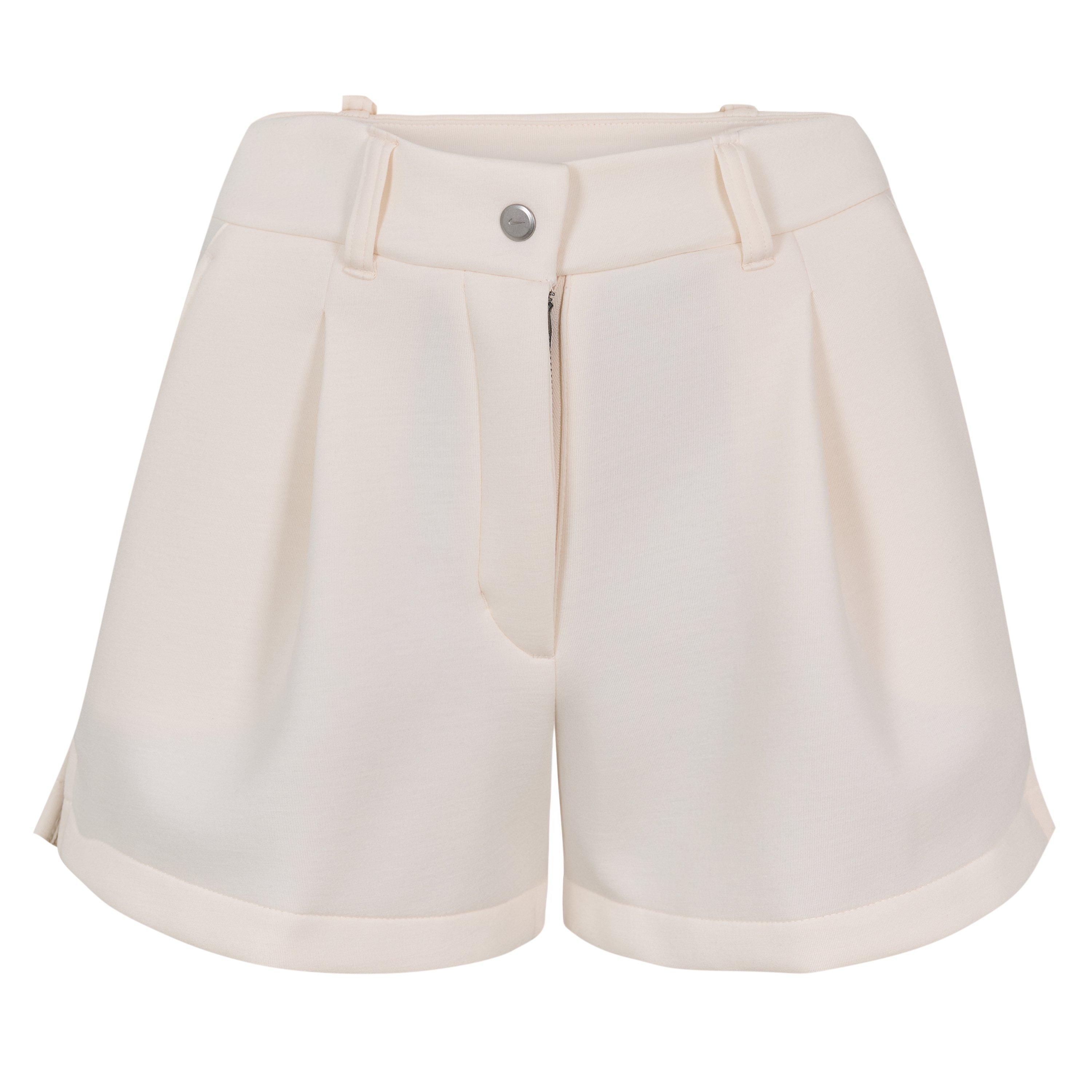 Nike Women's Fleece Jogger Shorts - Chalk/Chalk - 10 (S)