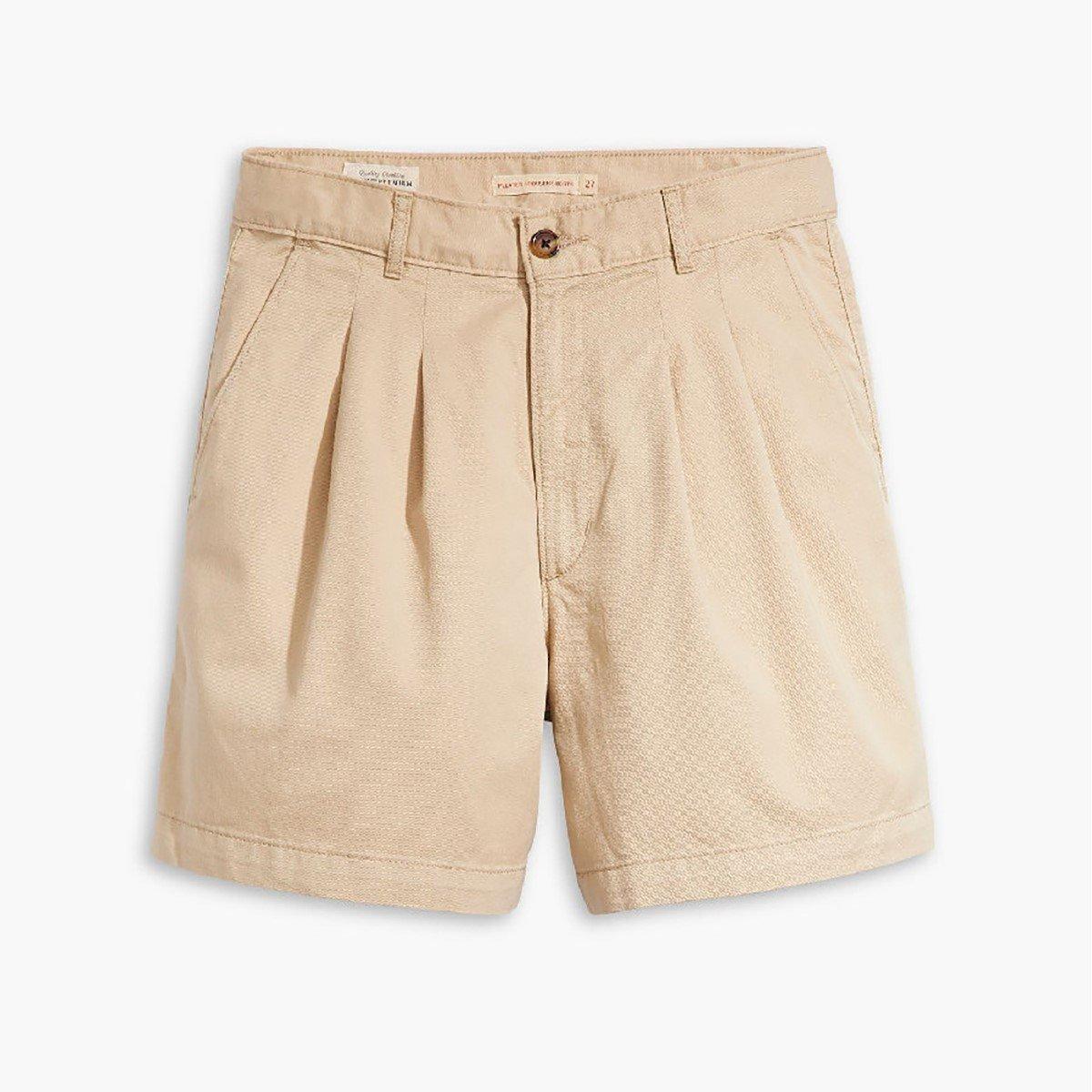 Levis Women's Pleated Tailored Shorts - Safari - 26 L32