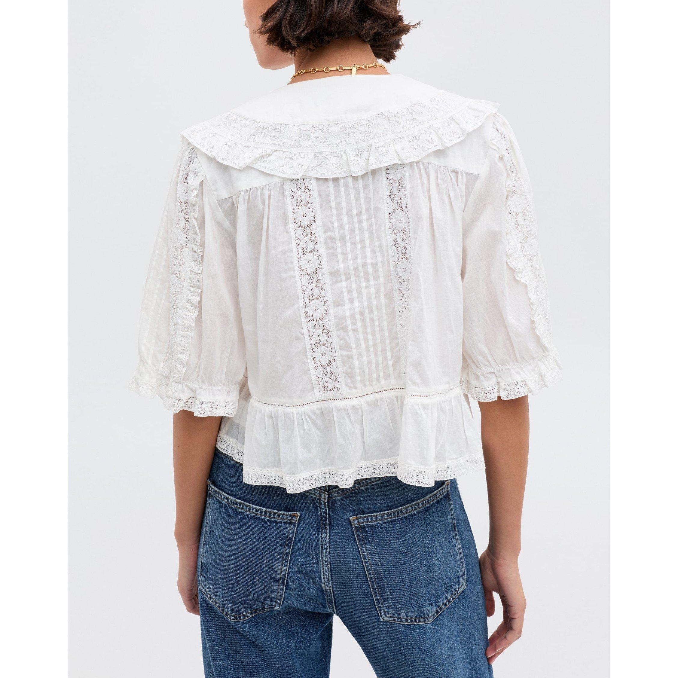 White - RIXO - Rixo Ellery Top Ld61 - 3