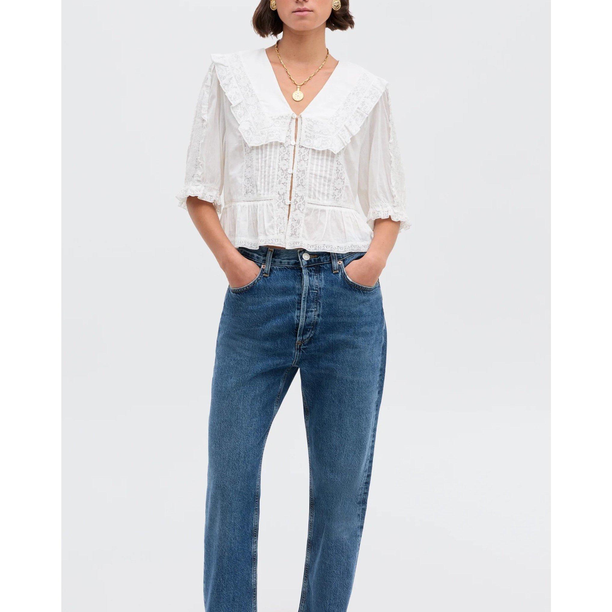 White - RIXO - Rixo Ellery Top Ld61 - 5