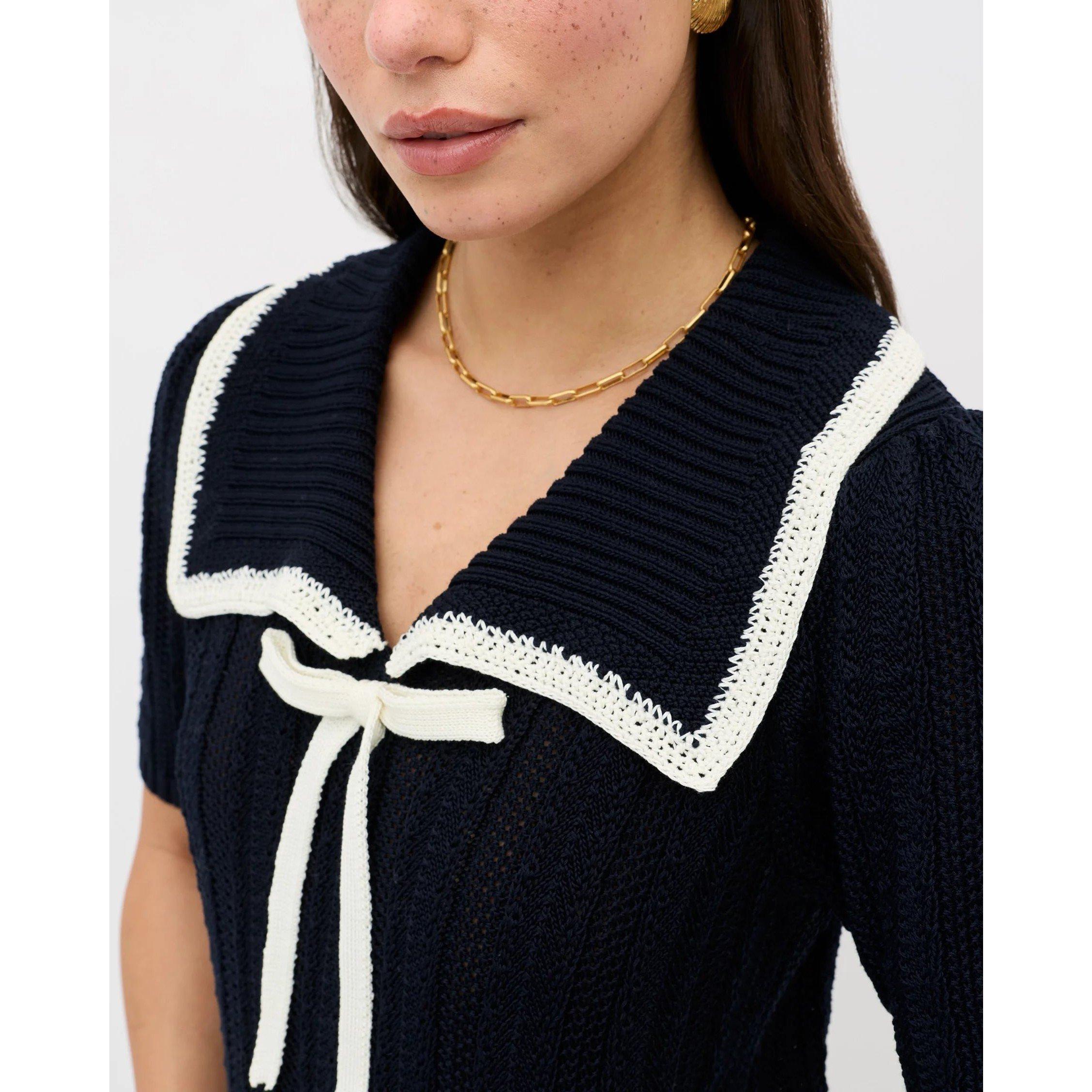 Deep Navy - RIXO - Rixo Pippa Top Ld61 - 4