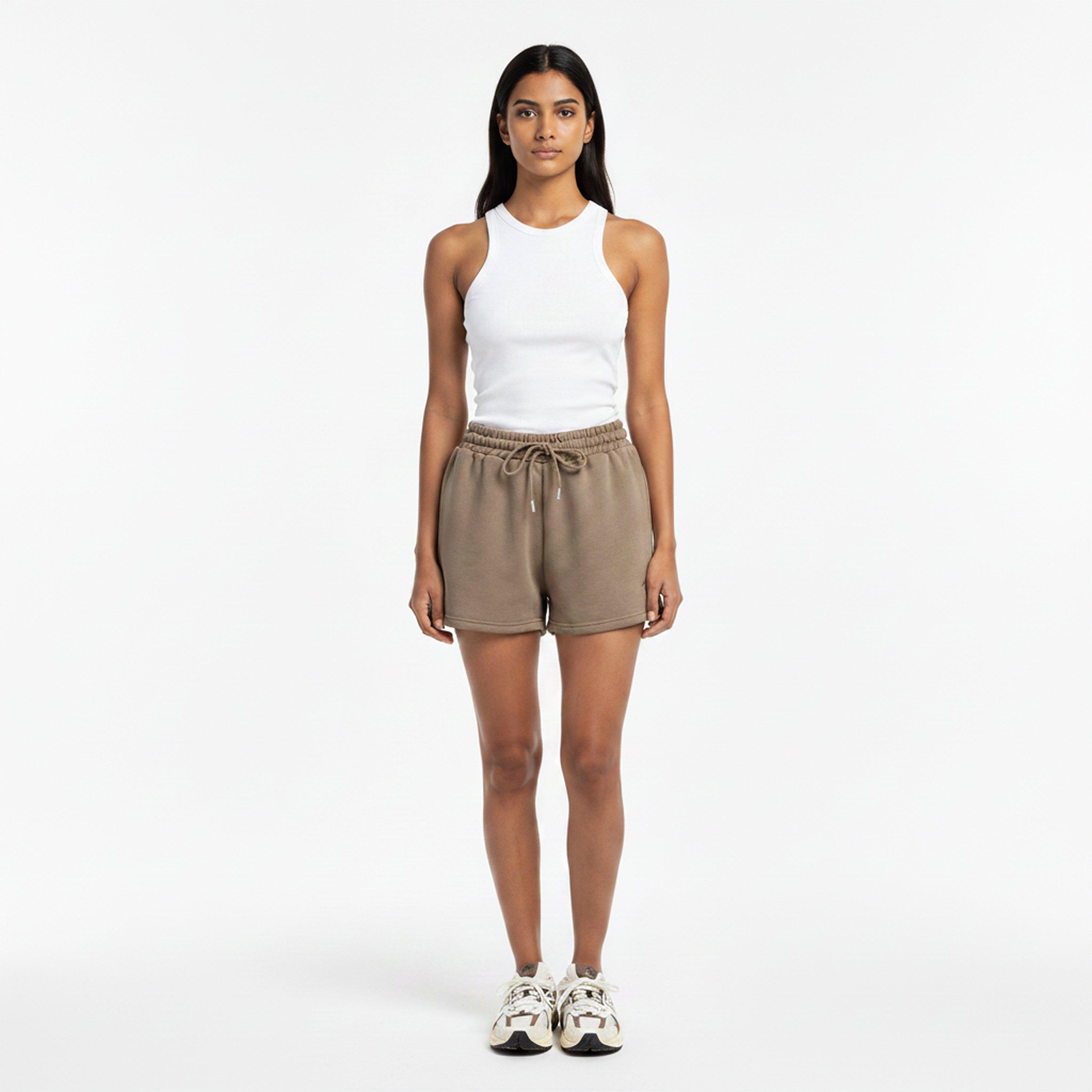 Taupe - I Saw It First - Womens Jogger Jersey Shorts - 6
