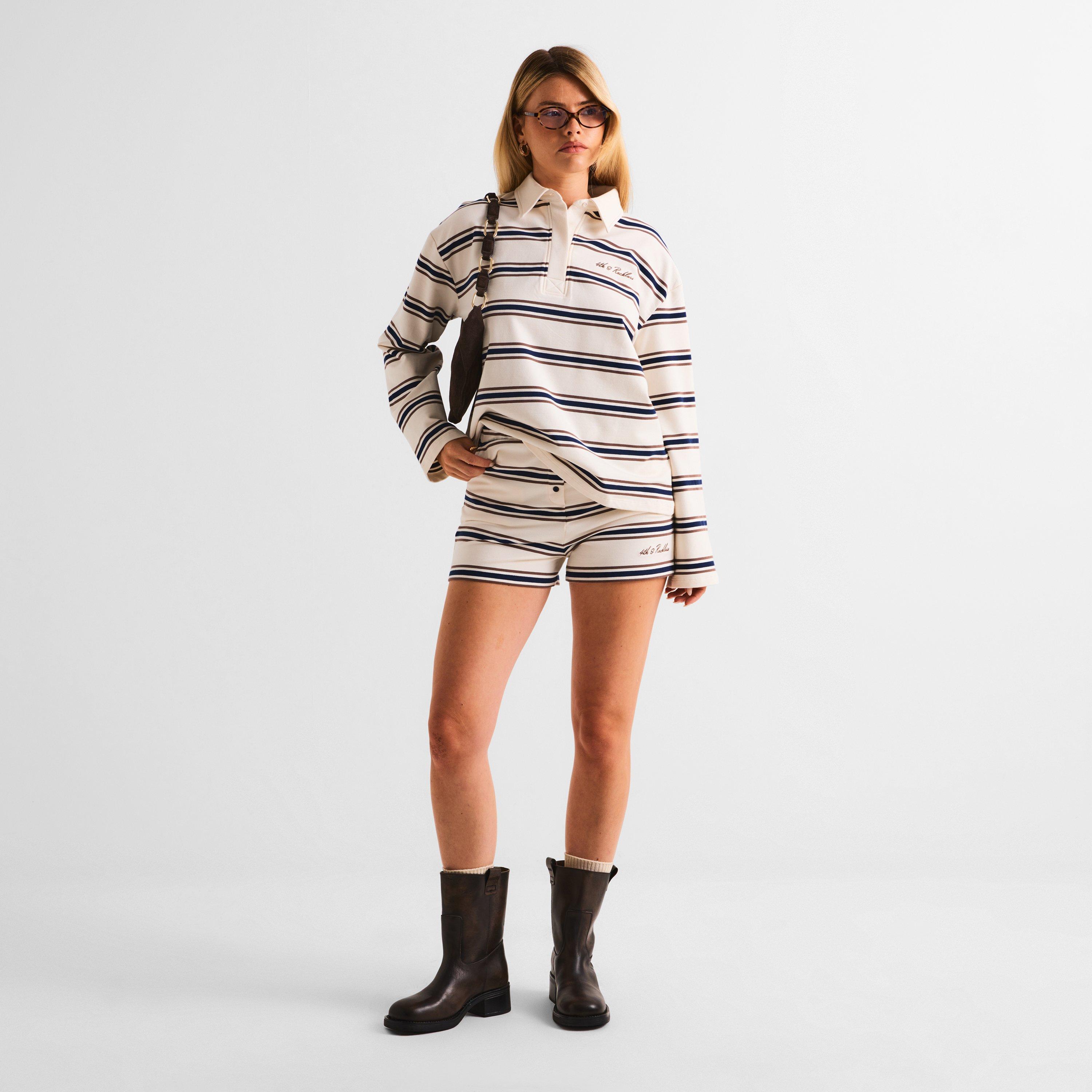 Multi - 4th and Reckless - Women's Emily Short Fleece Jogger Shorts - 6