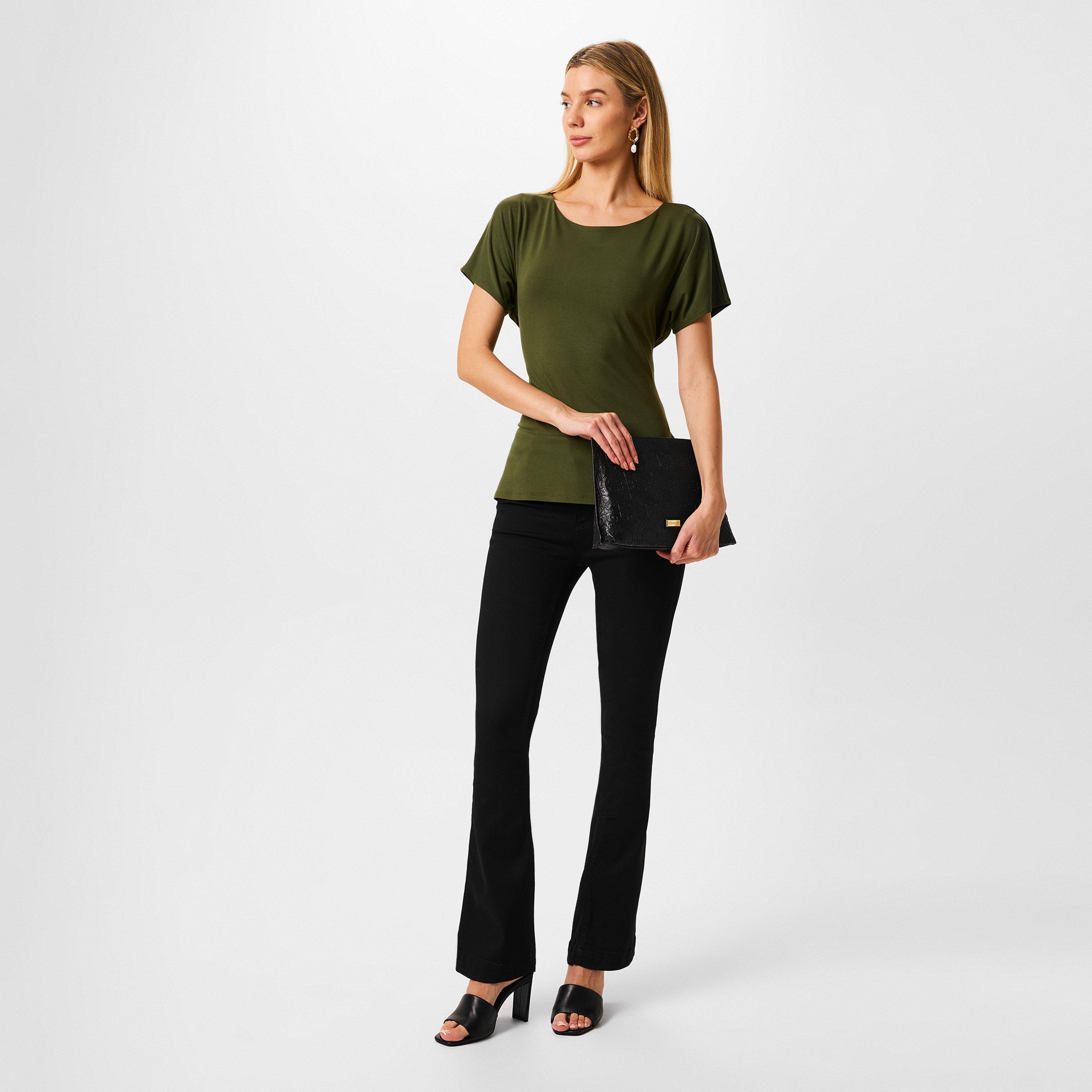 Khaki - Biba - Biba Tie Front Top - 4
