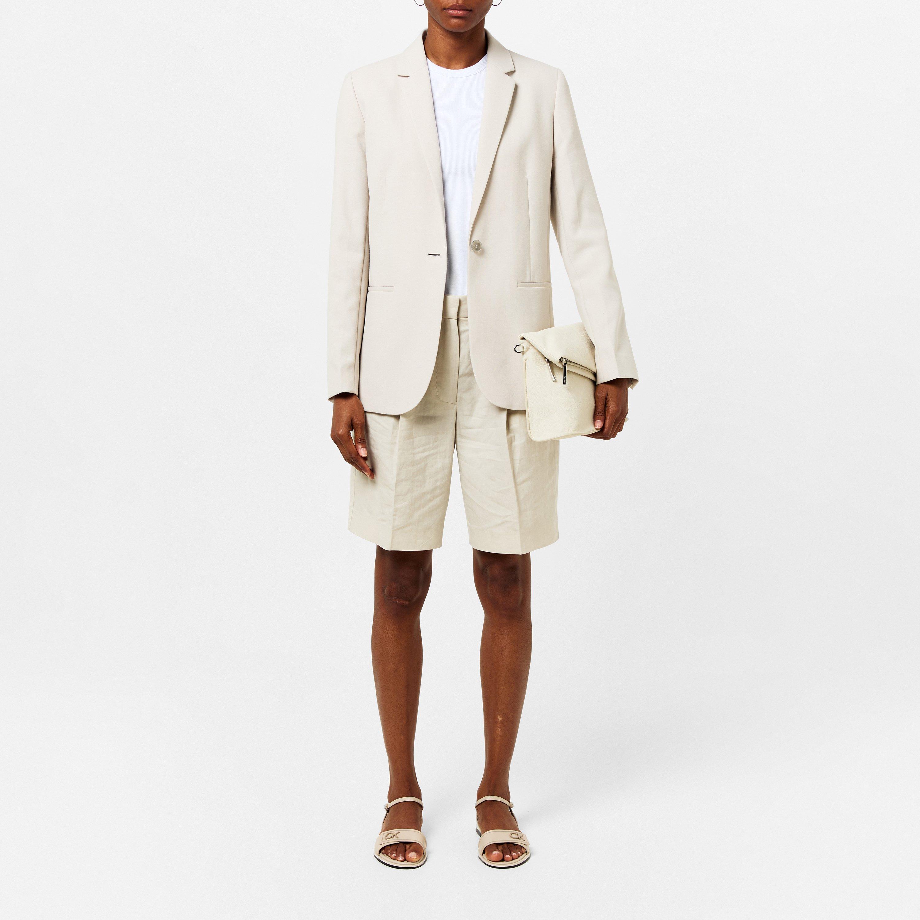 Peyote - Calvin Klein - Tailored Linen Shorts - 4