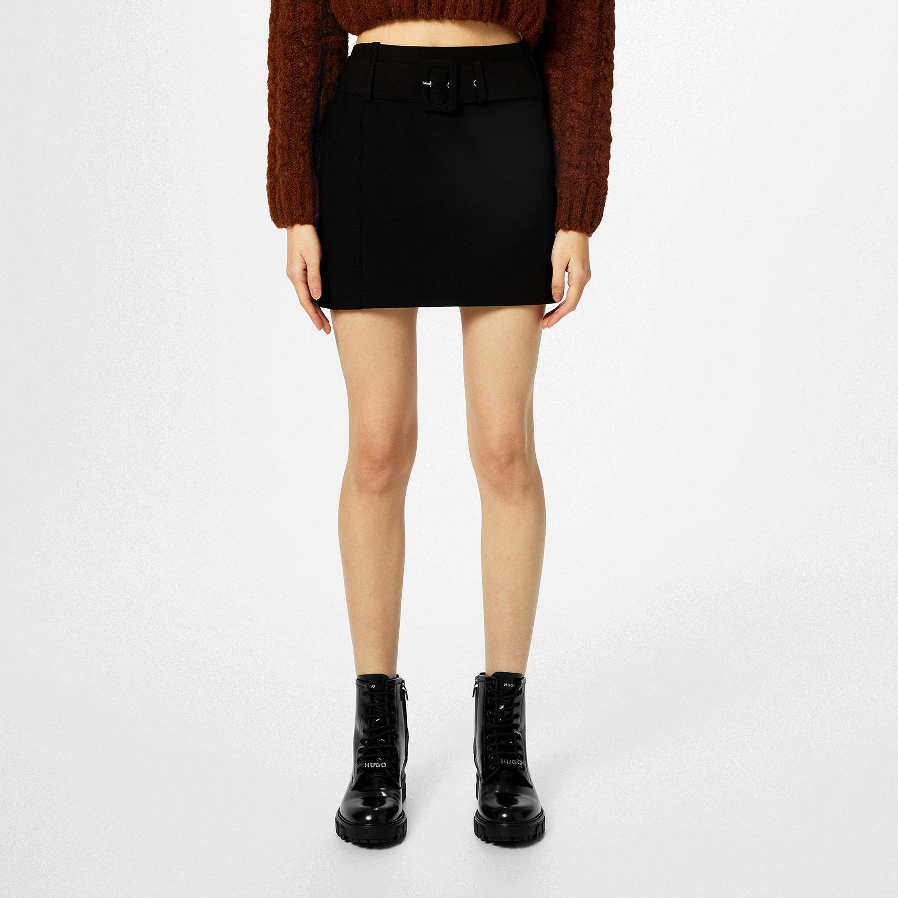 Black 001 - Hugo - Rusila Mini Skirt - 3