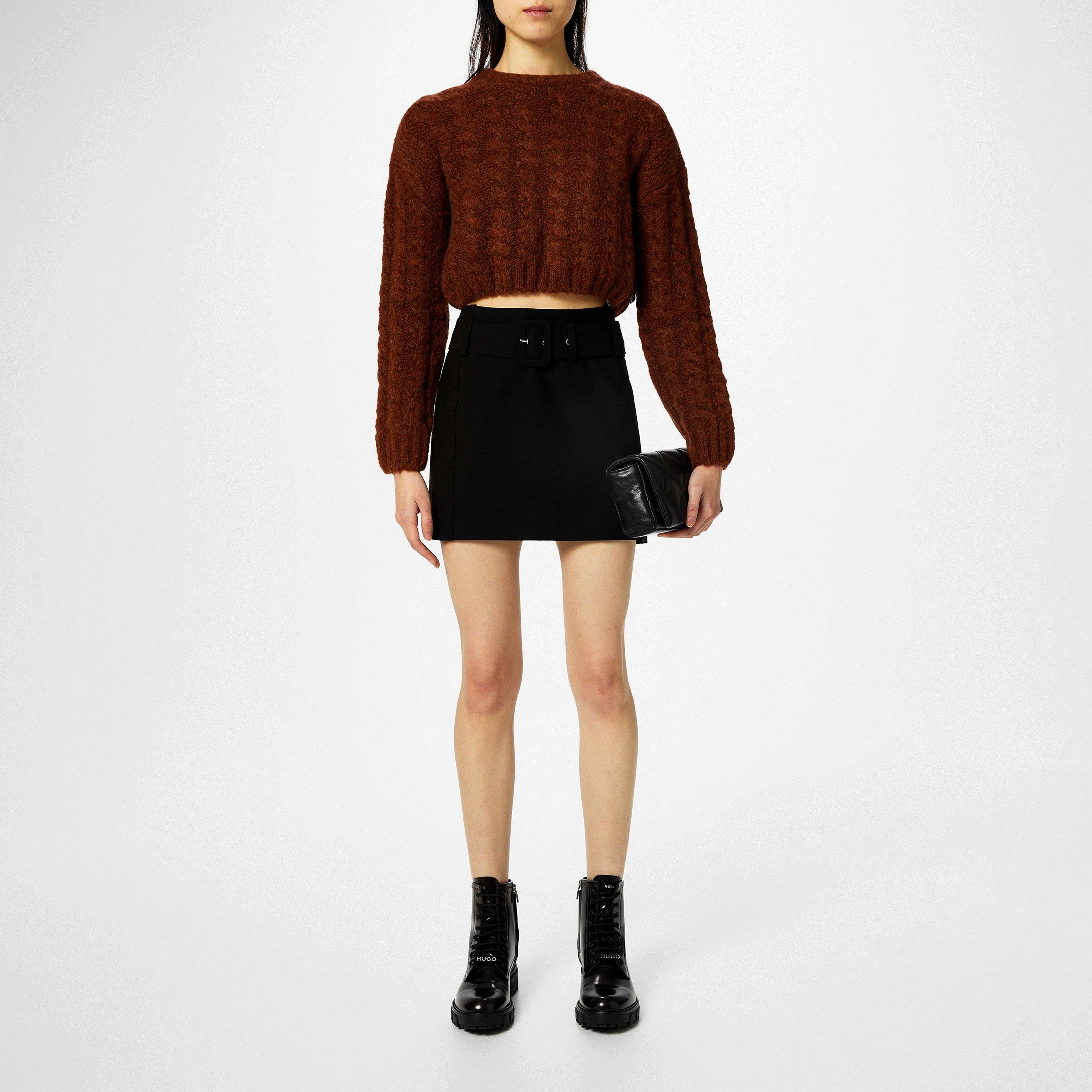 Black 001 - Hugo - Rusila Mini Skirt - 5