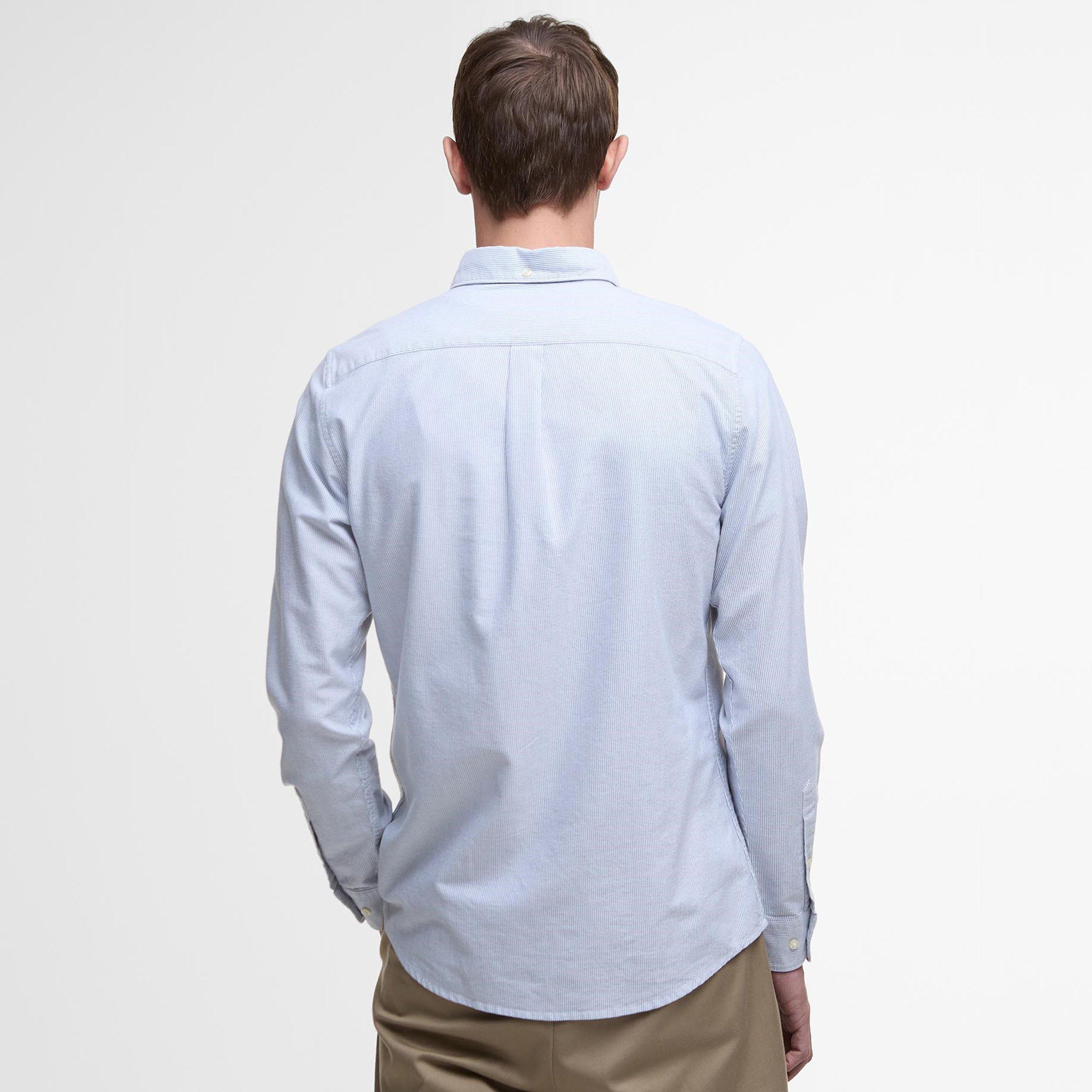 Navy NY91 - Barbour - Striped Oxford Tailored Shirt - 3