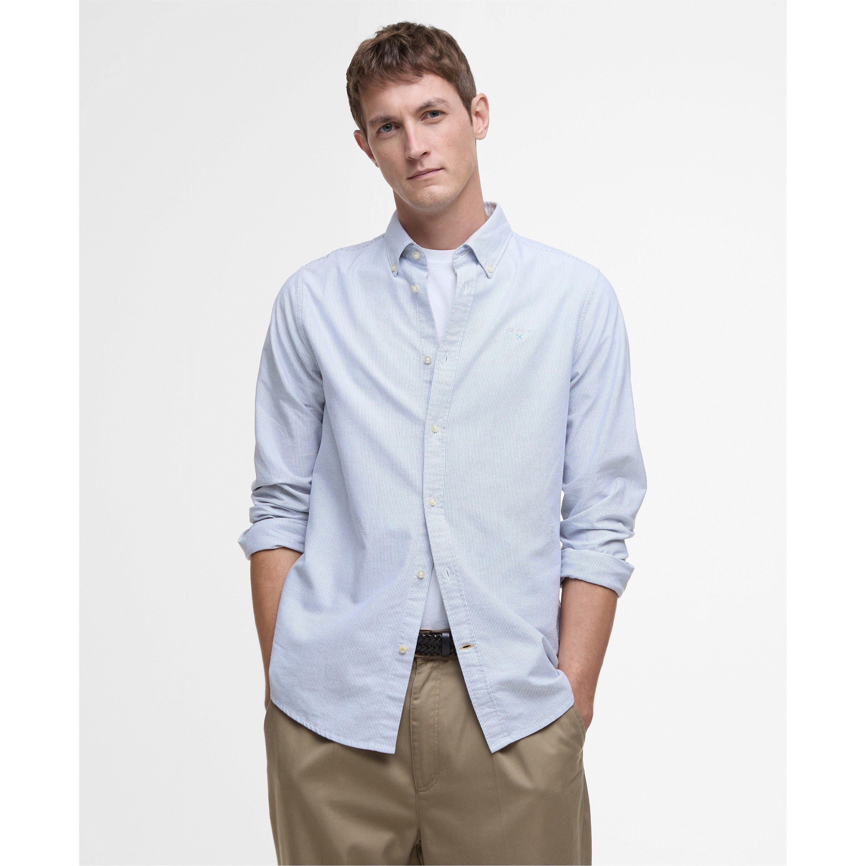 Navy NY91 - Barbour - Striped Oxford Tailored Shirt - 2