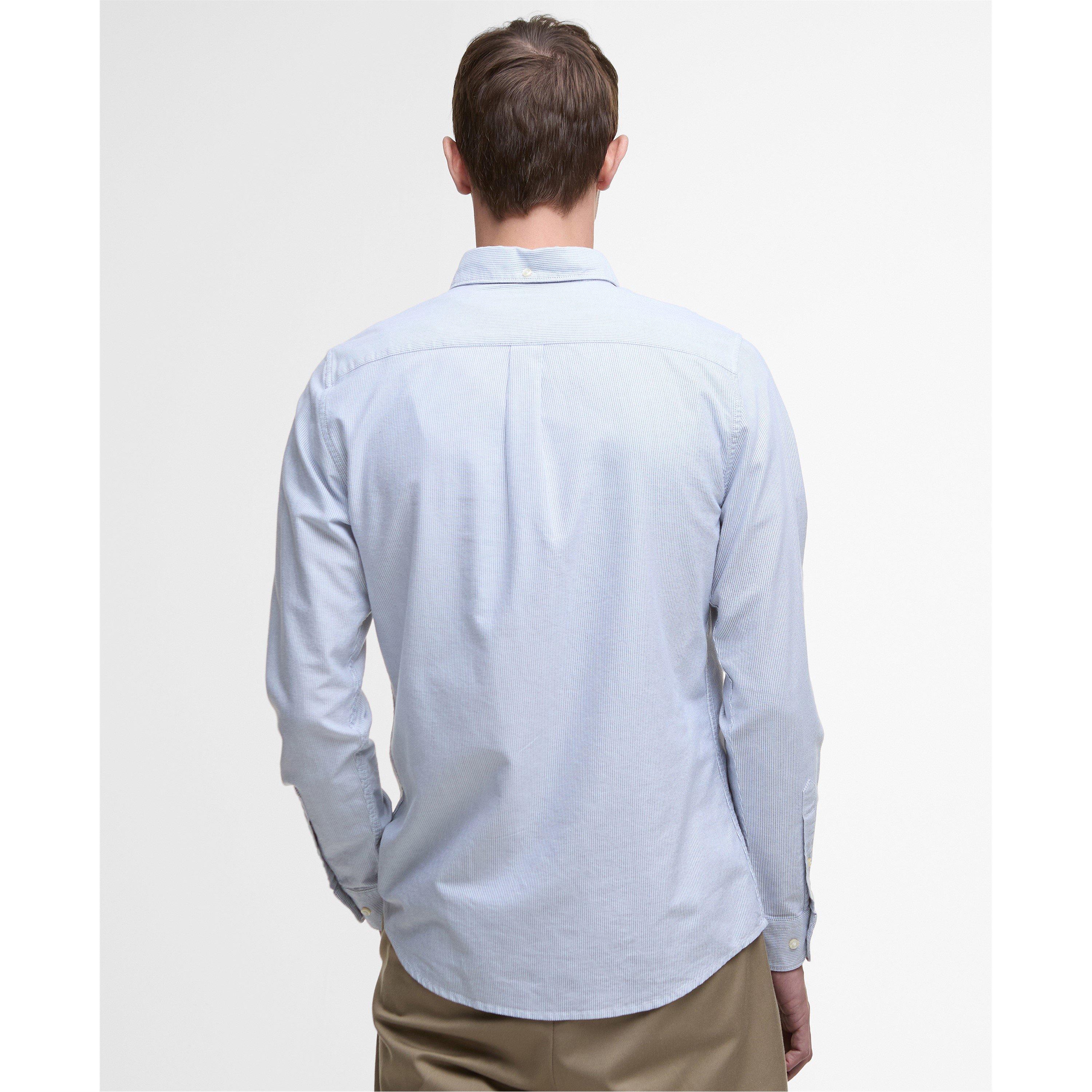 Navy NY91 - Barbour - Striped Oxford Tailored Shirt - 3