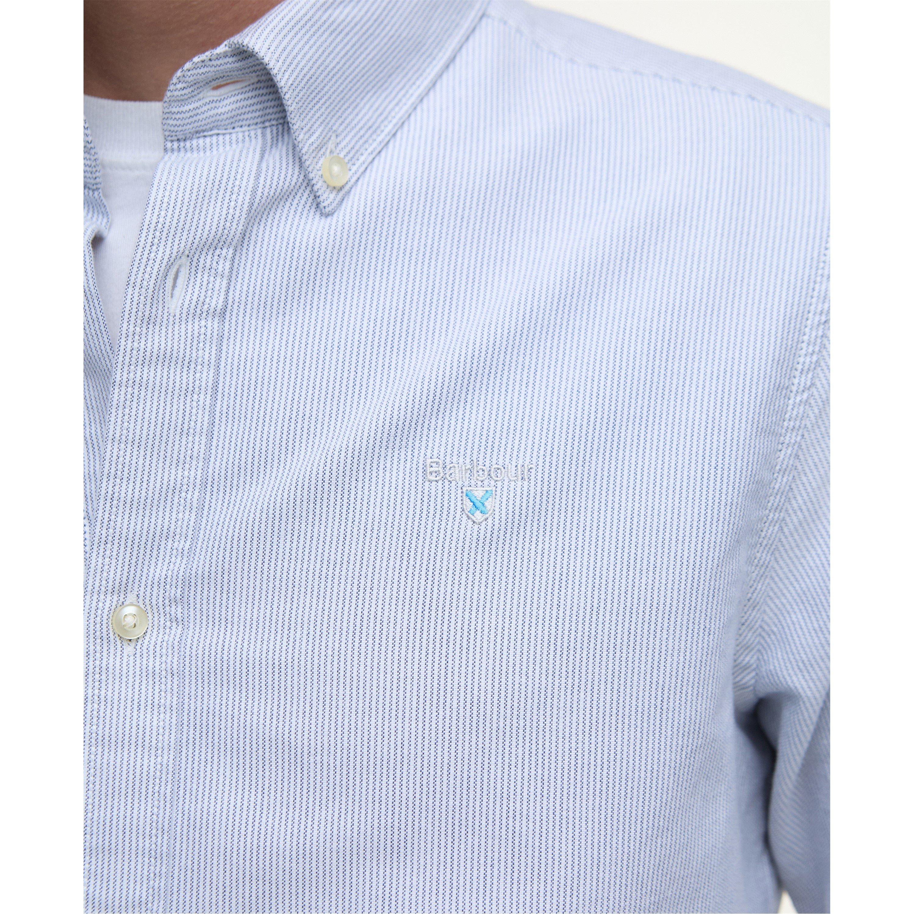 Navy NY91 - Barbour - Striped Oxford Tailored Shirt - 6