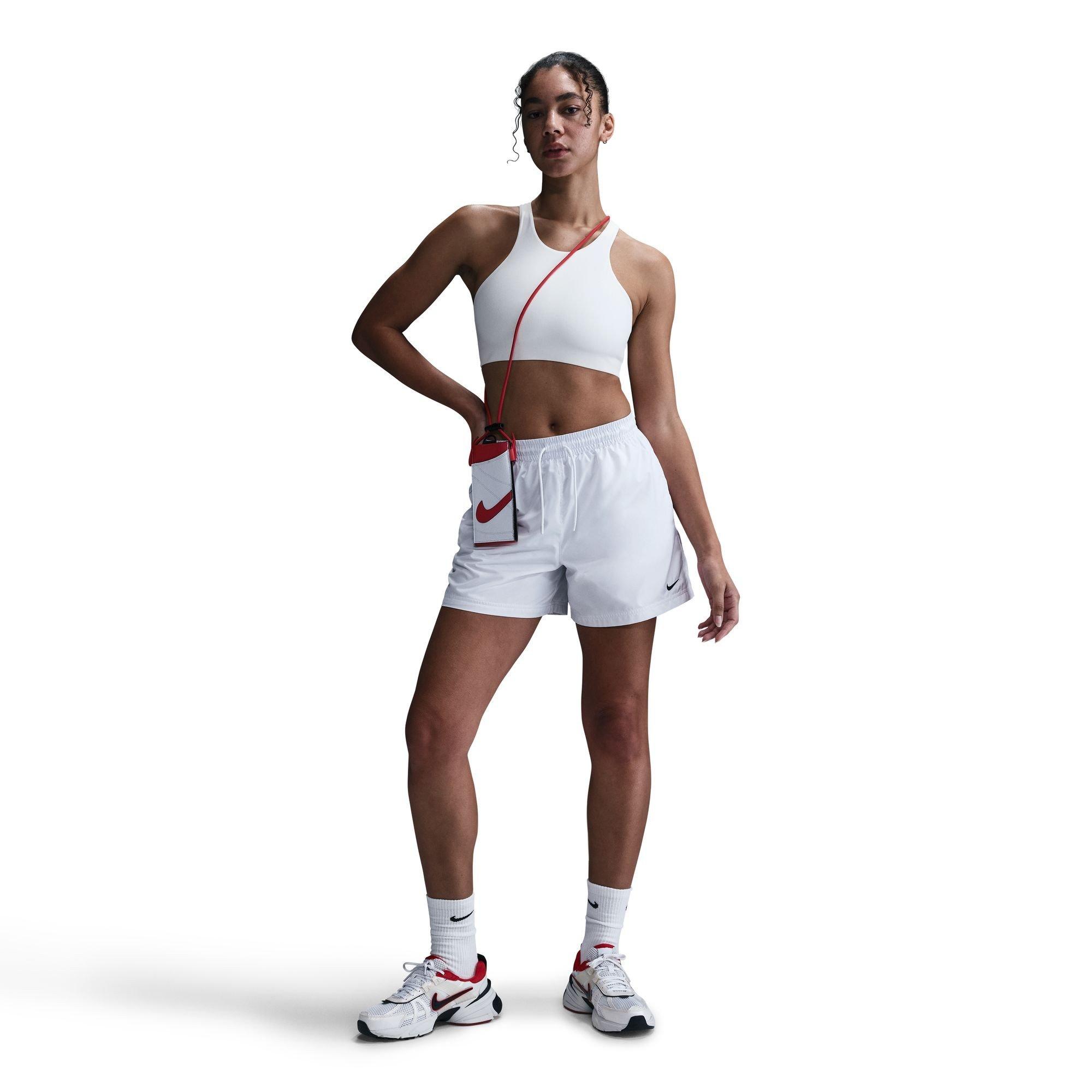 White/Black - Nike - Women's Woven Tracksuit Shorts - 3