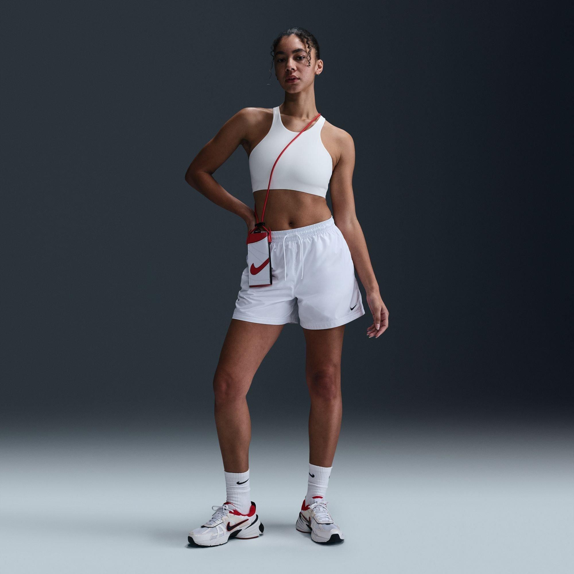 White/Black - Nike - Women's Woven Tracksuit Shorts - 7