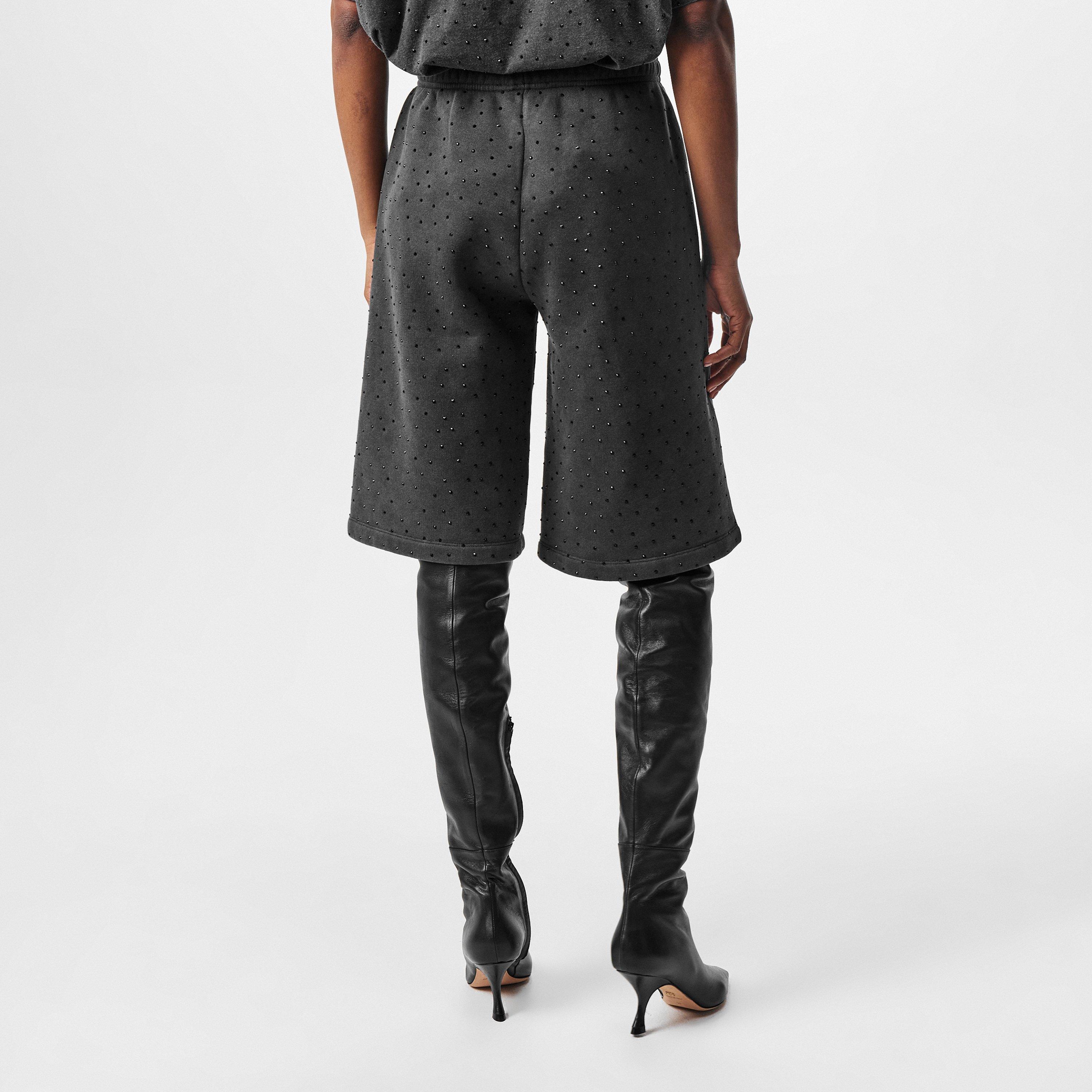 Washed Grey - Represent - Women's Rep Spark Nappa Leather Shorts - 4