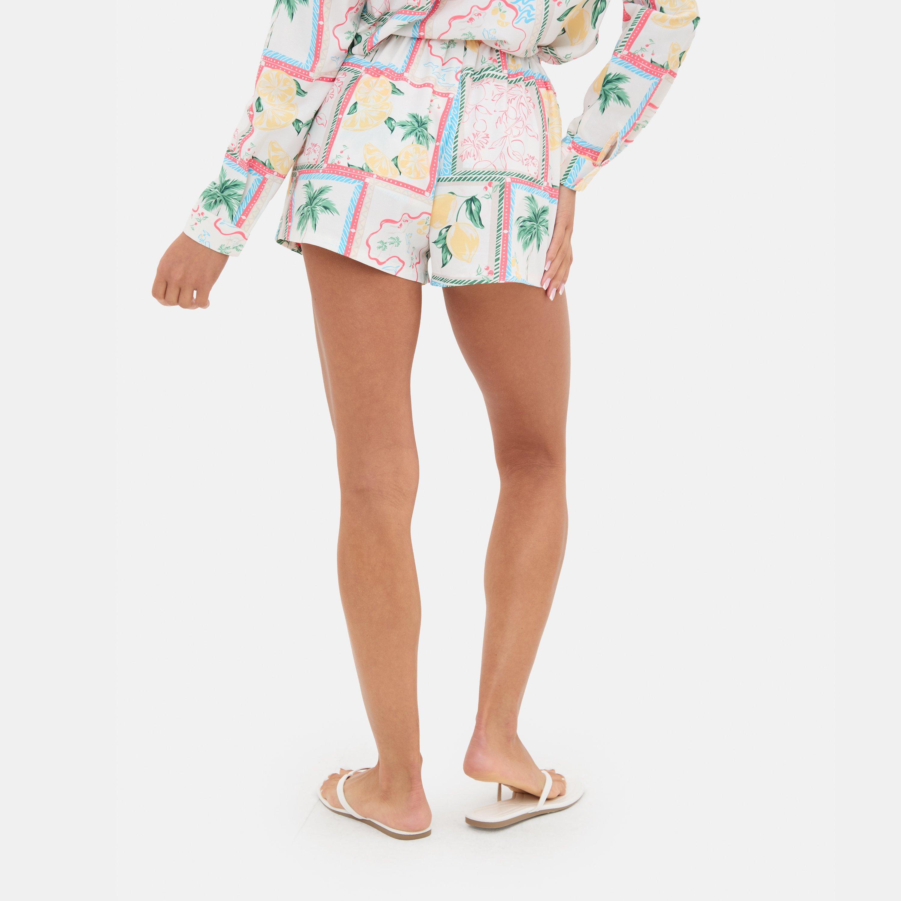 Cream - I Saw It First - Printed Crepe Short - 3