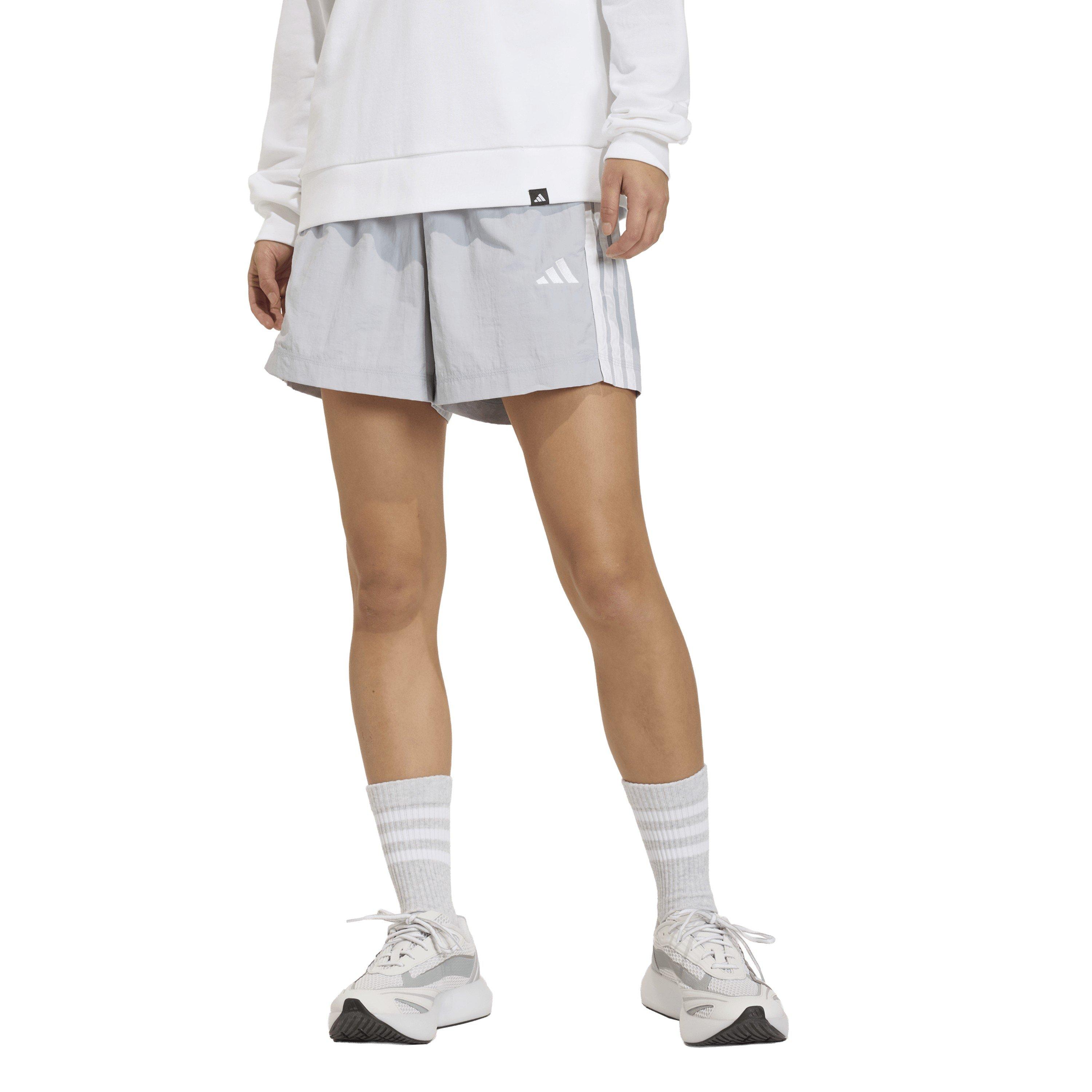 Halo Silver/Wht - adidas - Women's Woven Tracksuit Shorts - 2