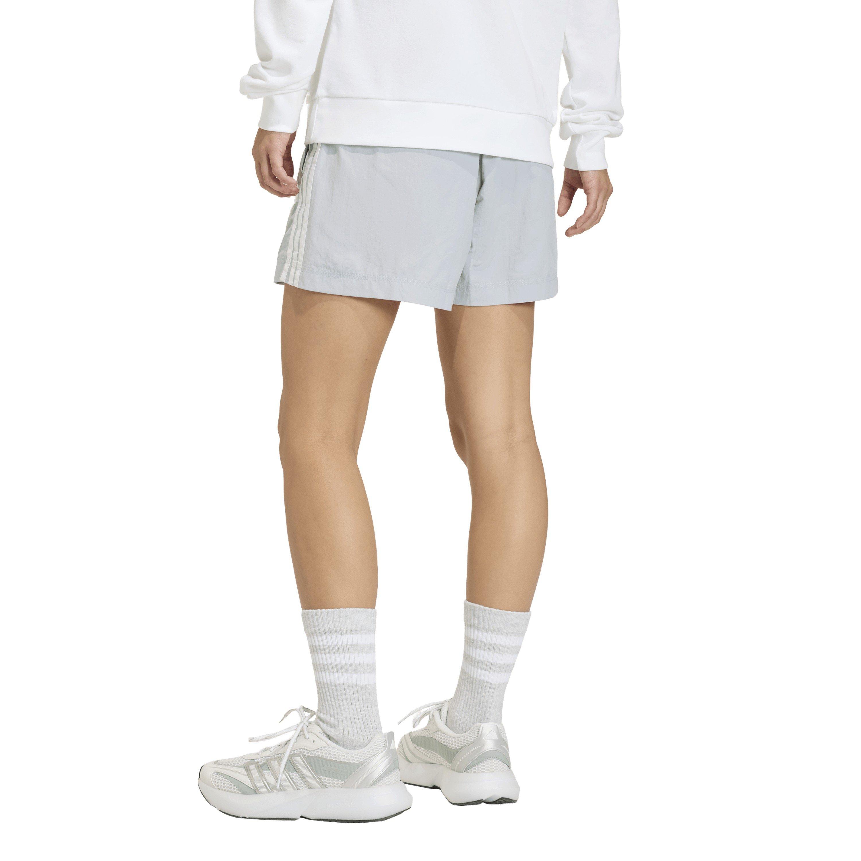 Halo Silver/Wht - adidas - Women's Woven Tracksuit Shorts - 3