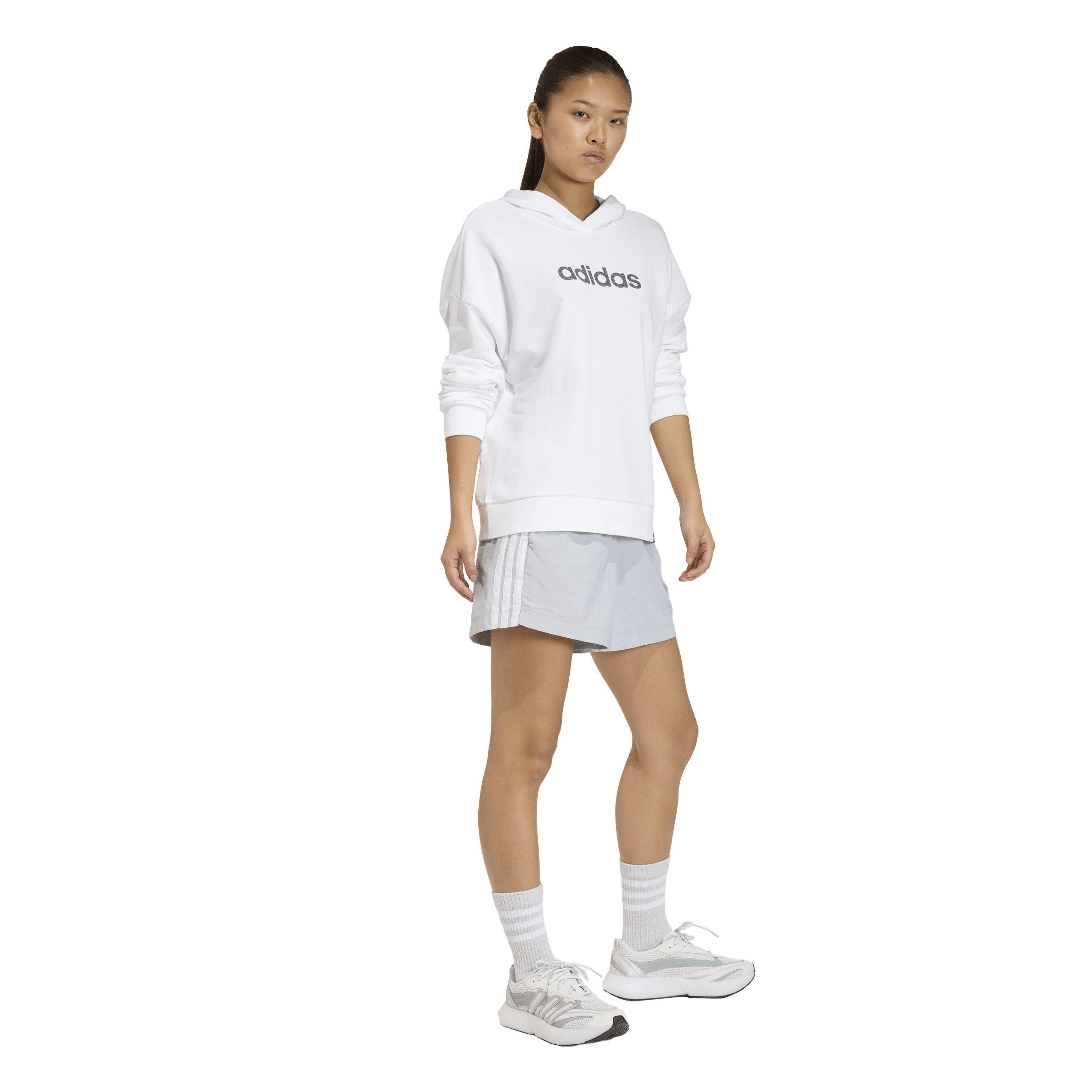 Halo Silver/Wht - adidas - Women's Woven Tracksuit Shorts - 6