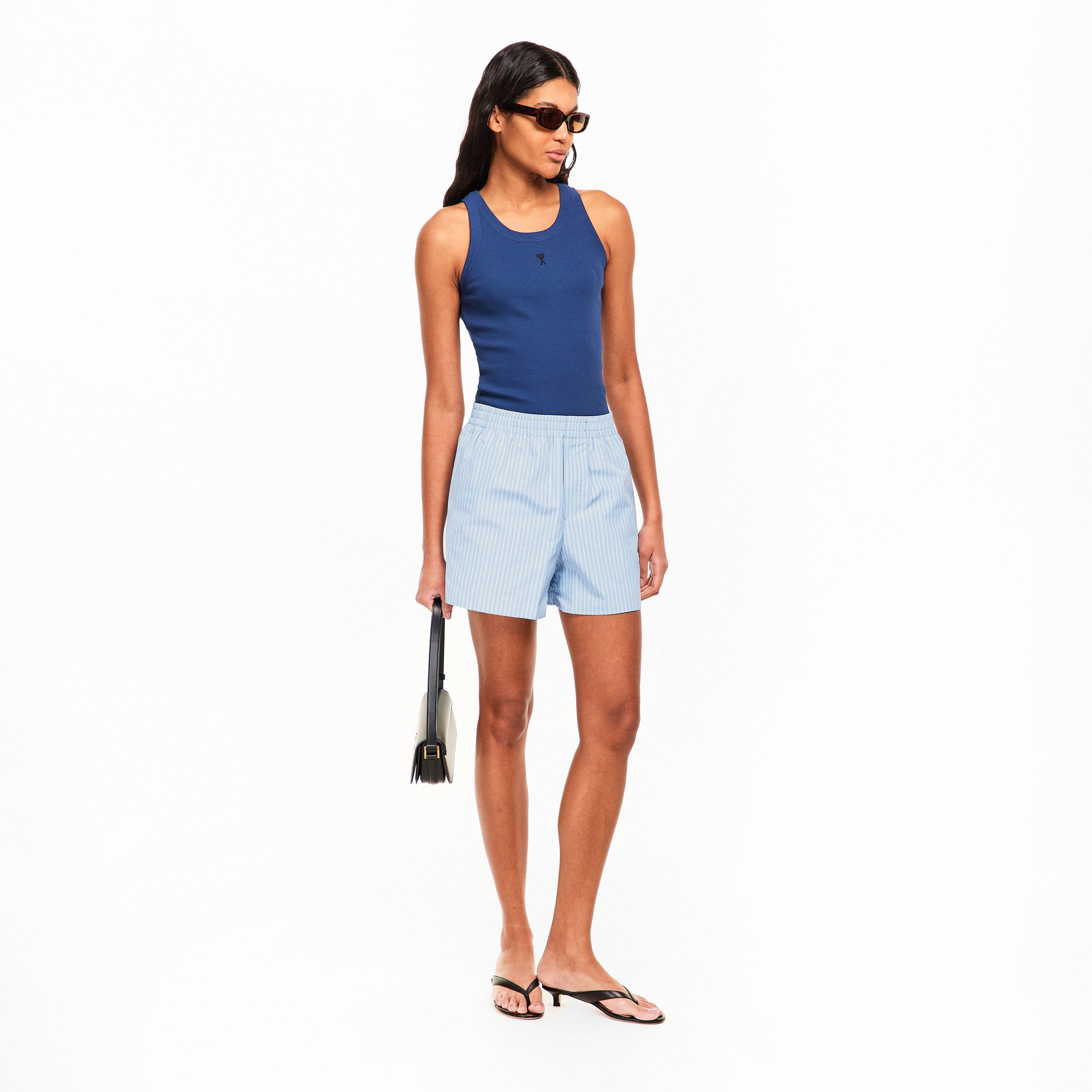 Bleu - Ami Paris - Ami Stripe Short Ld61 - 6