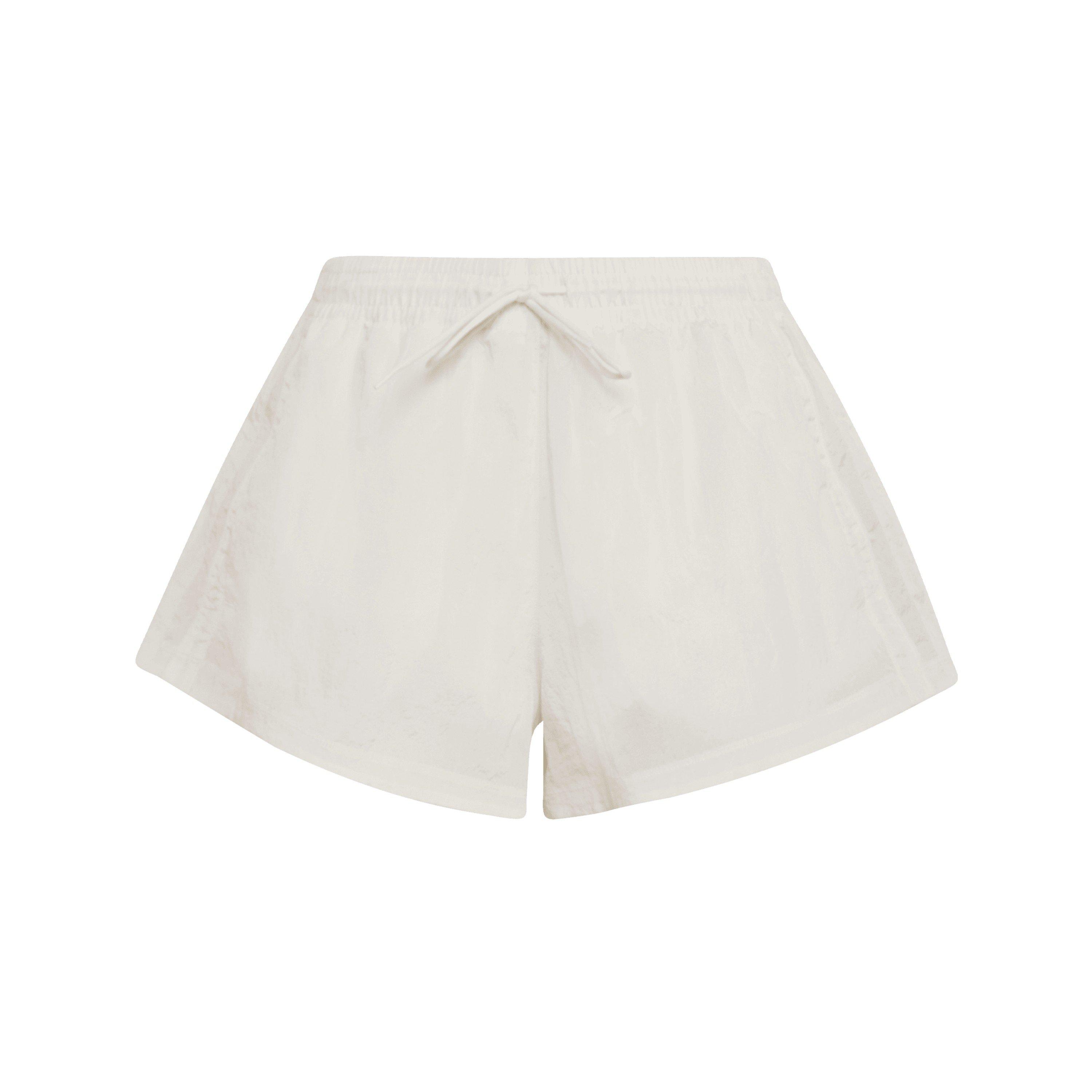 White - adidas Originals - Women's Woven Tracksuit Shorts - 1