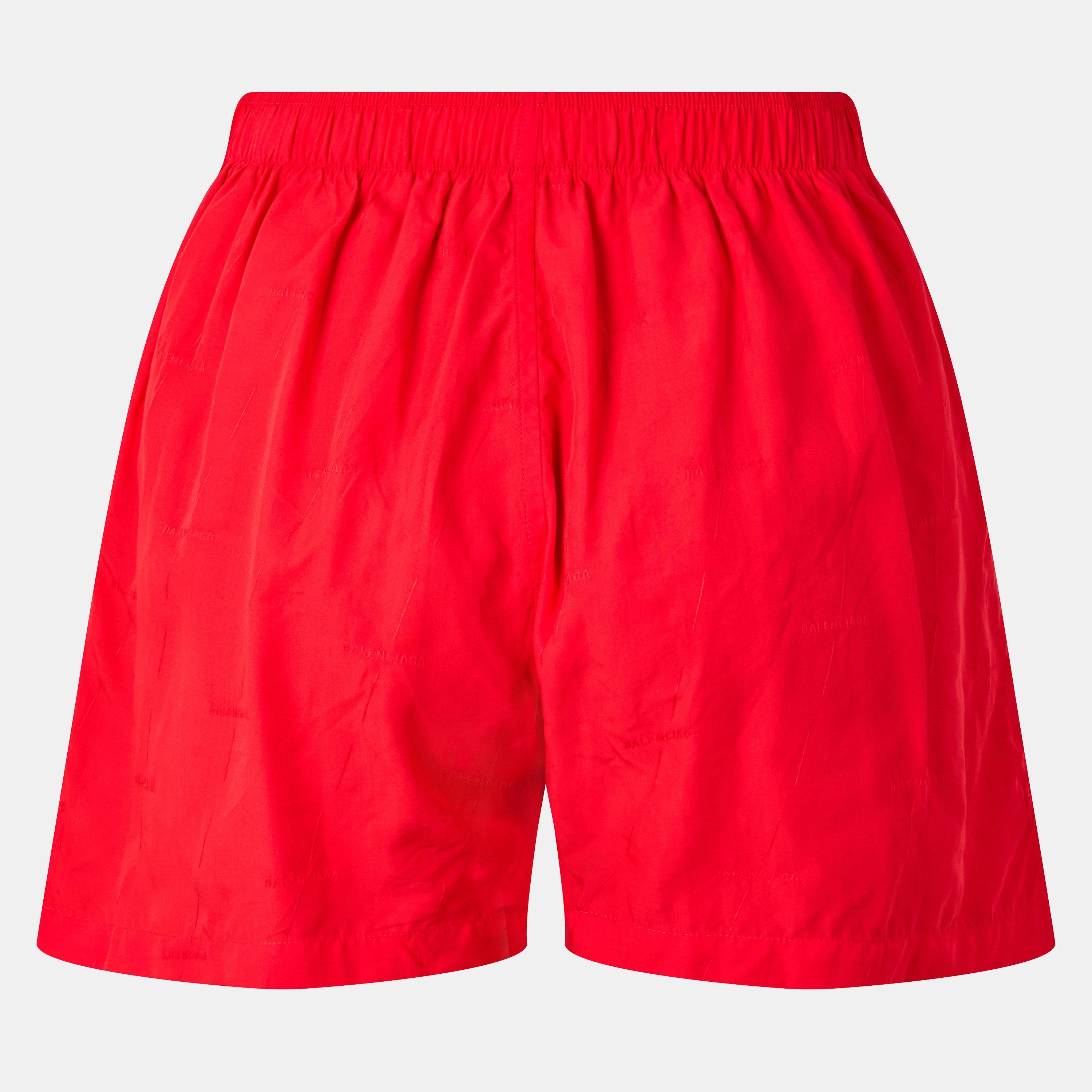 Red - Balenciaga - Women's Woven Shorts - 2