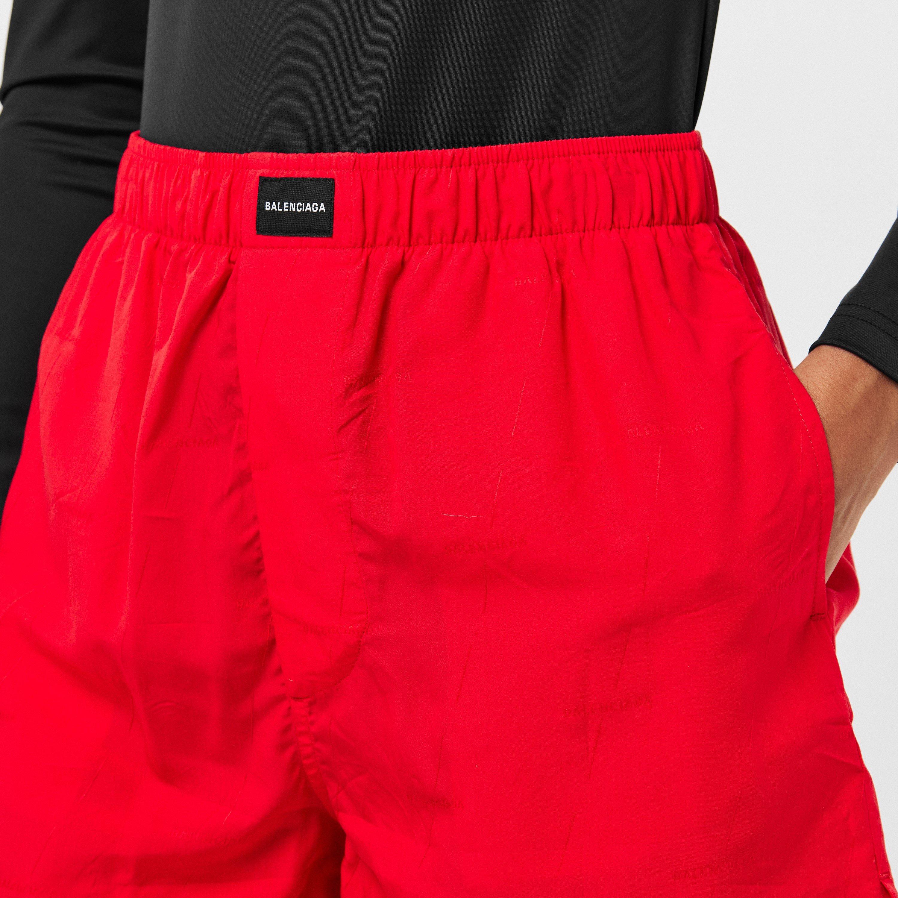 Red - Balenciaga - Women's Woven Shorts - 5