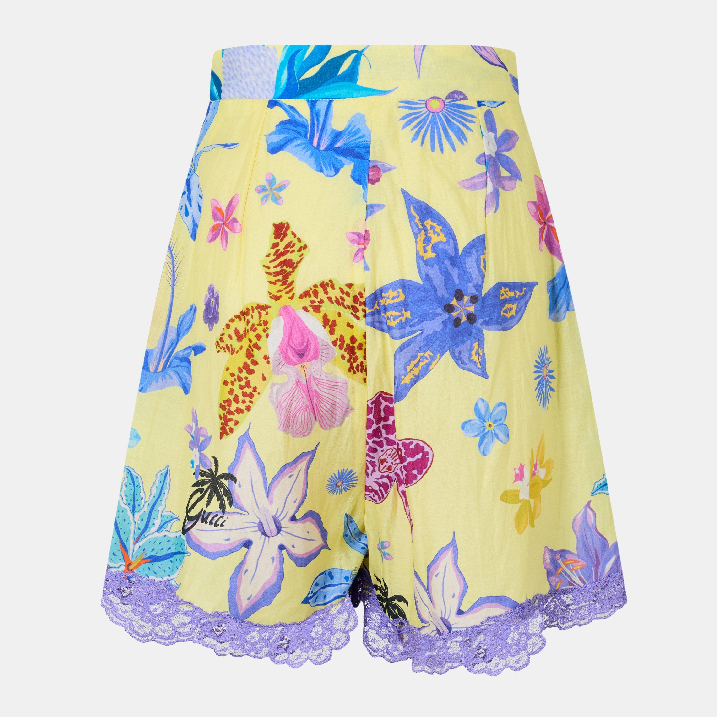 New Banana/Mix - Gucci - Women's Woven Tracksuit Shorts - 1