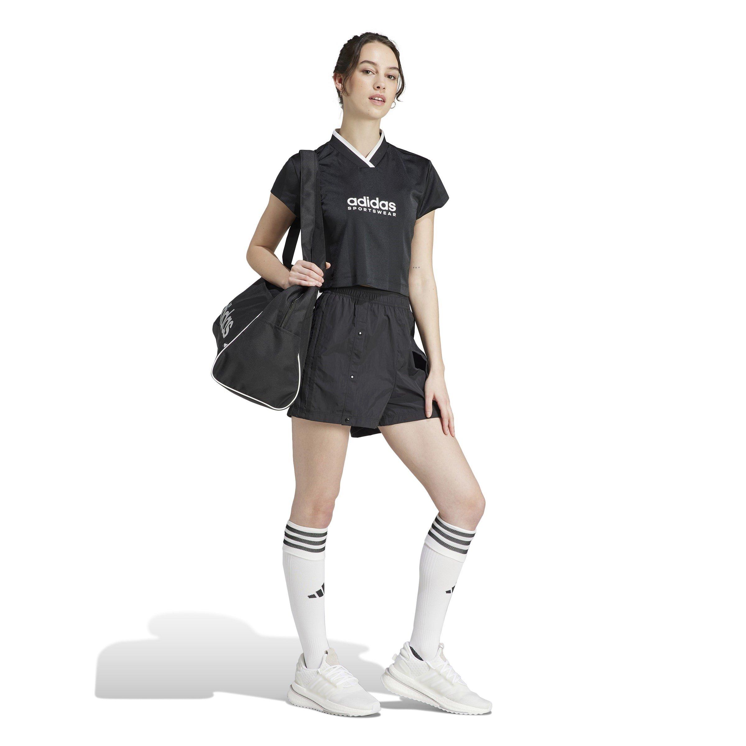 Negro - adidas - Tiro Snap Button Shorts Womens - 4